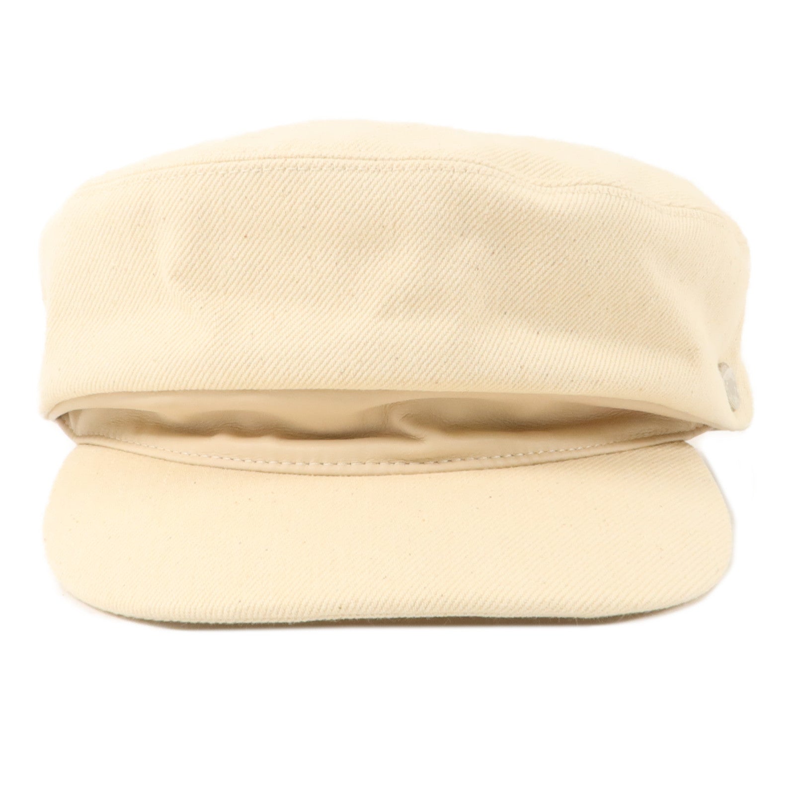 HERMES 棉質/Swift皮革Deauvilla Pleiu Air Cap帽子Dune