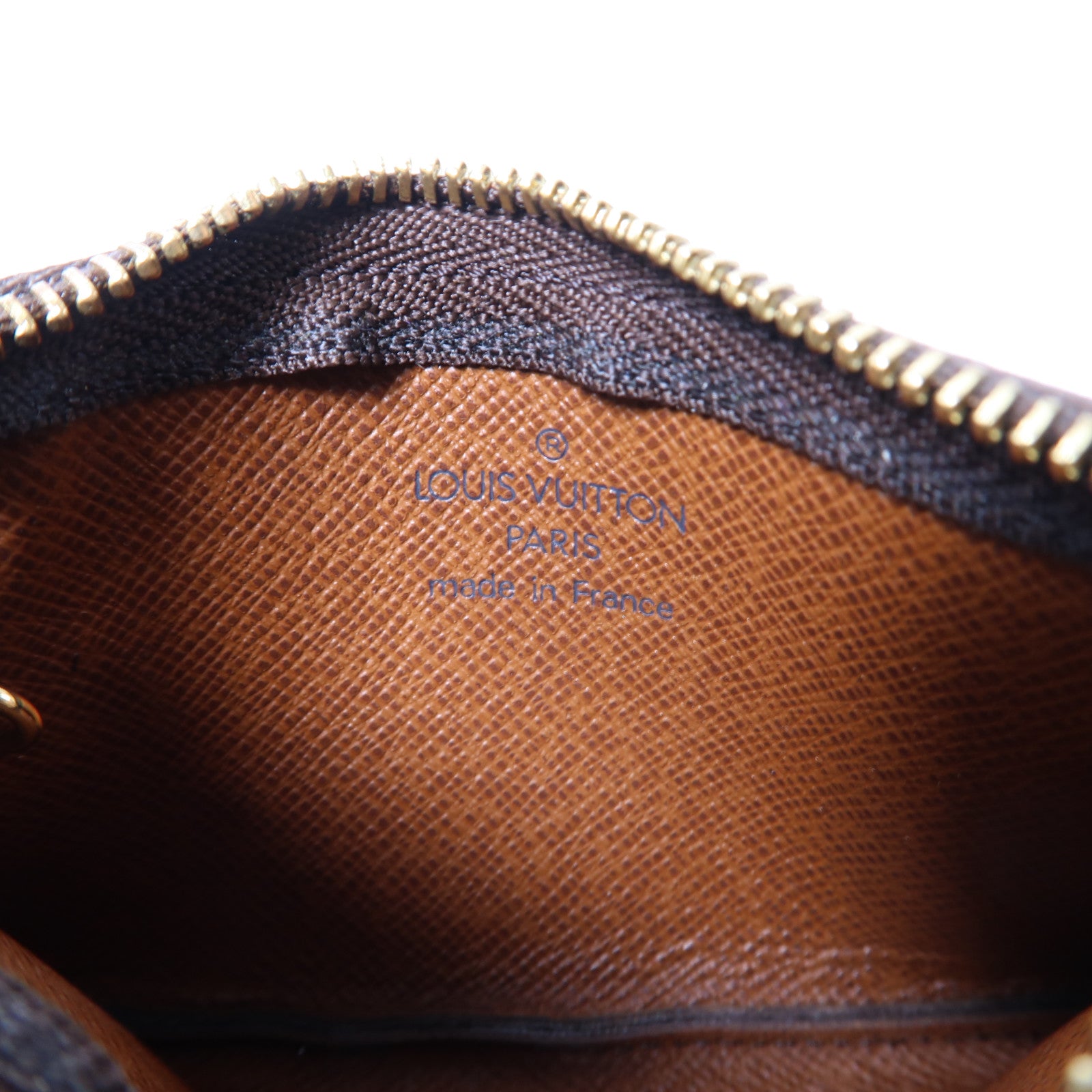 LOUIS VUITTON Monogram Card Case金扣零錢包啡色