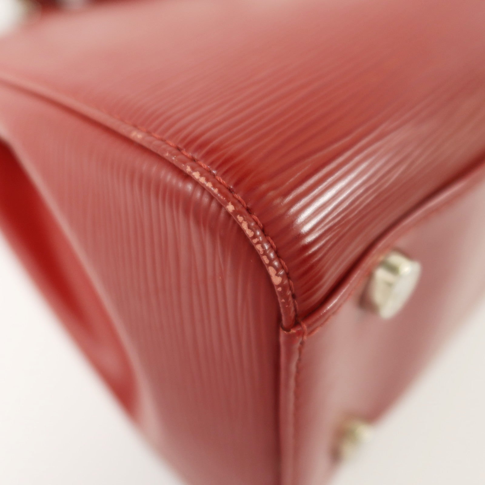 LOUIS VUITTON Epi Brea MM銀扣手挽肩背兩用袋