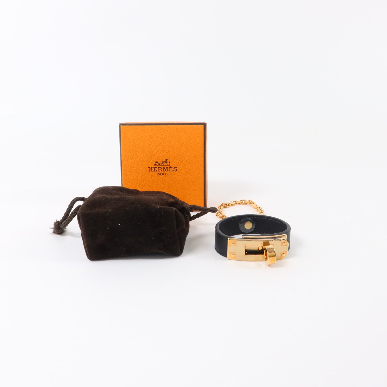 HERMES Swift皮革Kelly Glove Clip手套環