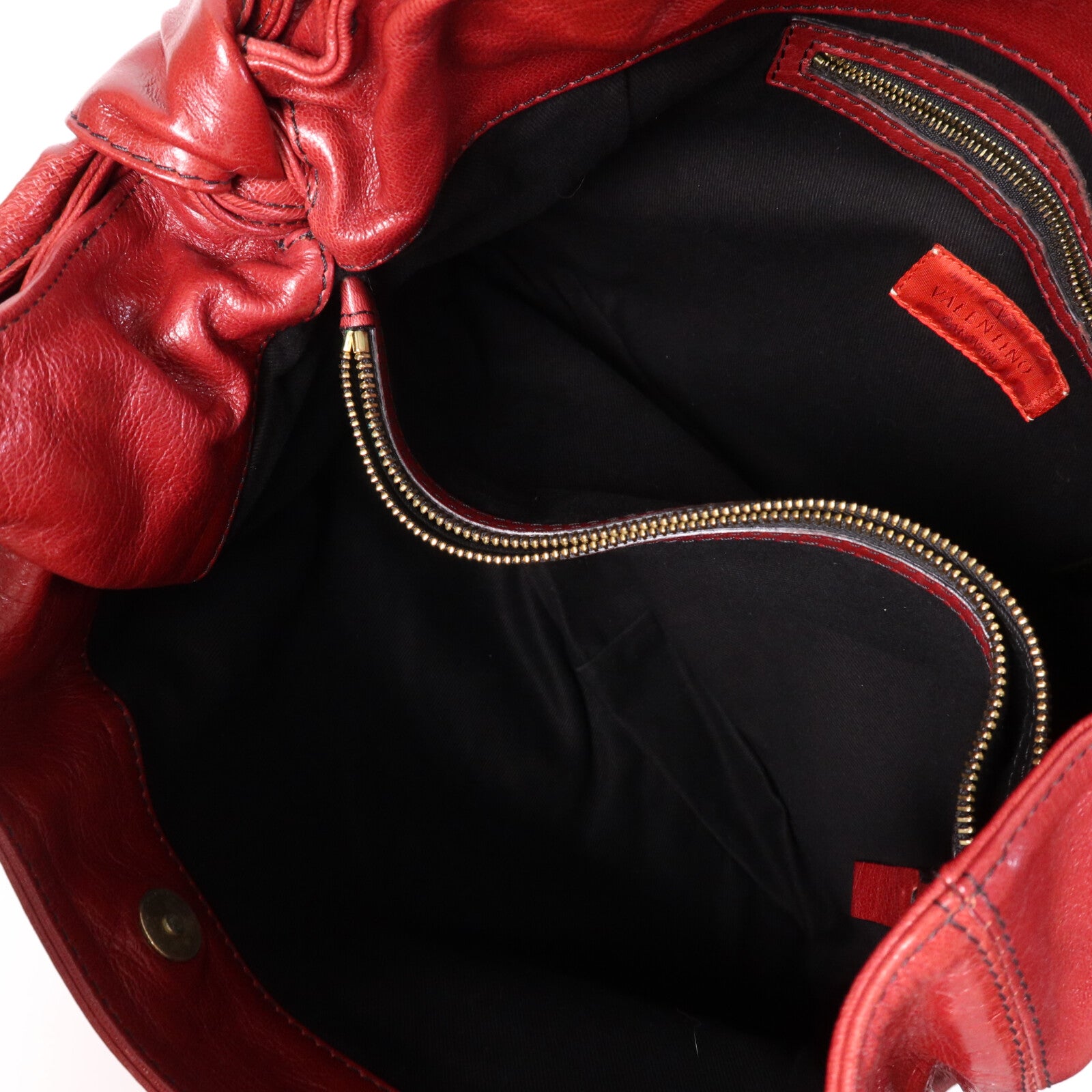 Valentino 牛皮皮革Shoulder Bag金扣肩背袋