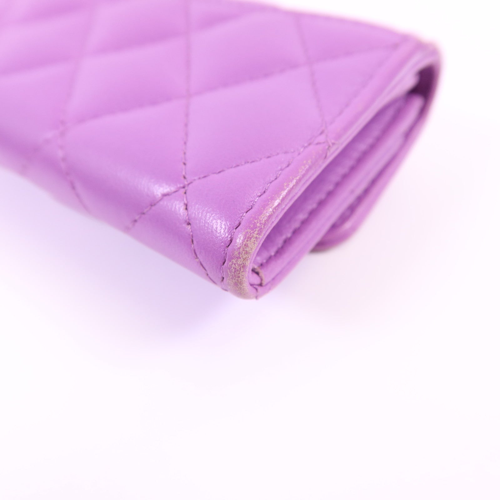 CHANEL 羊皮皮革Card Case銀扣卡片套