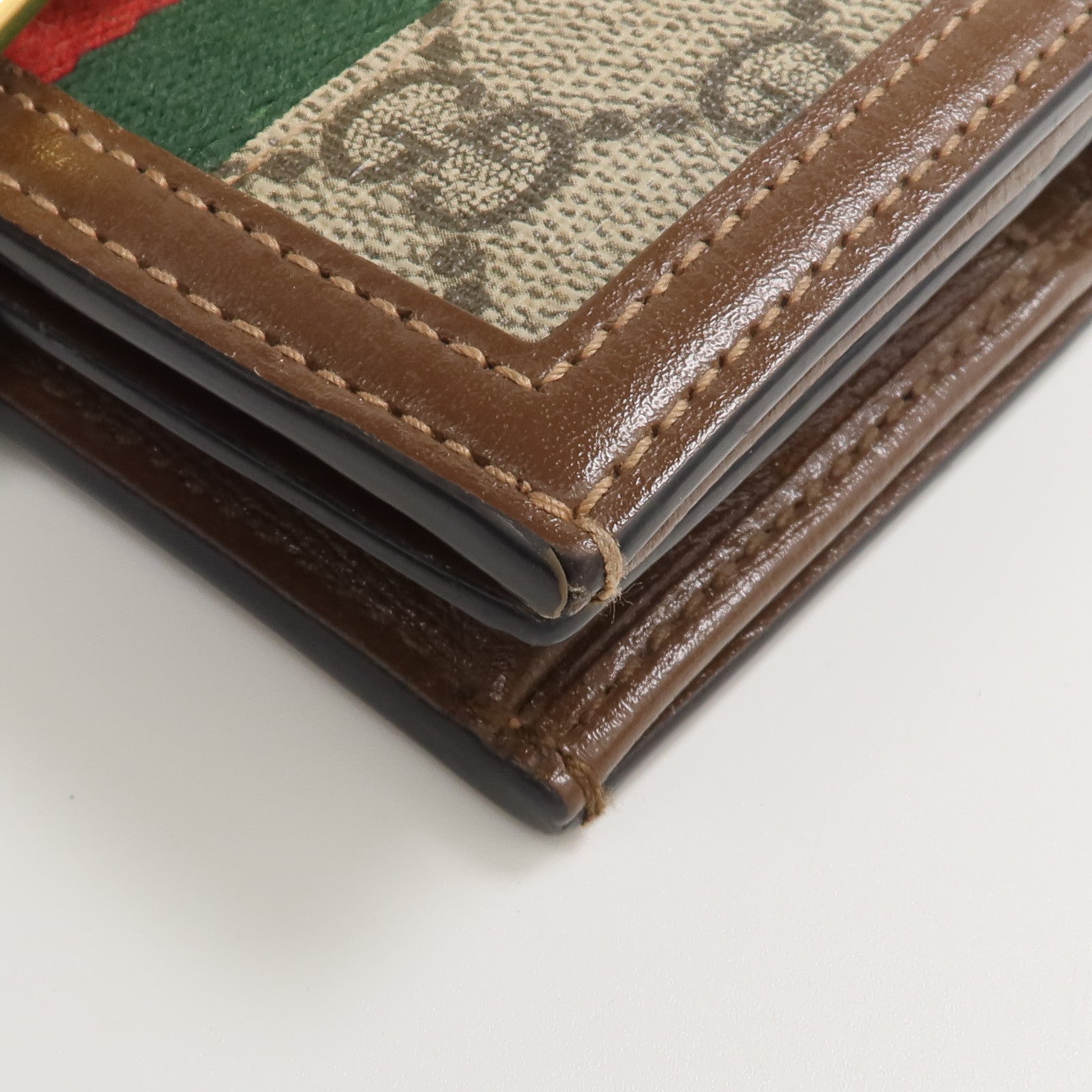 GUCCI 塗層帆布Jackie 1961 Card Case Wallet錢包