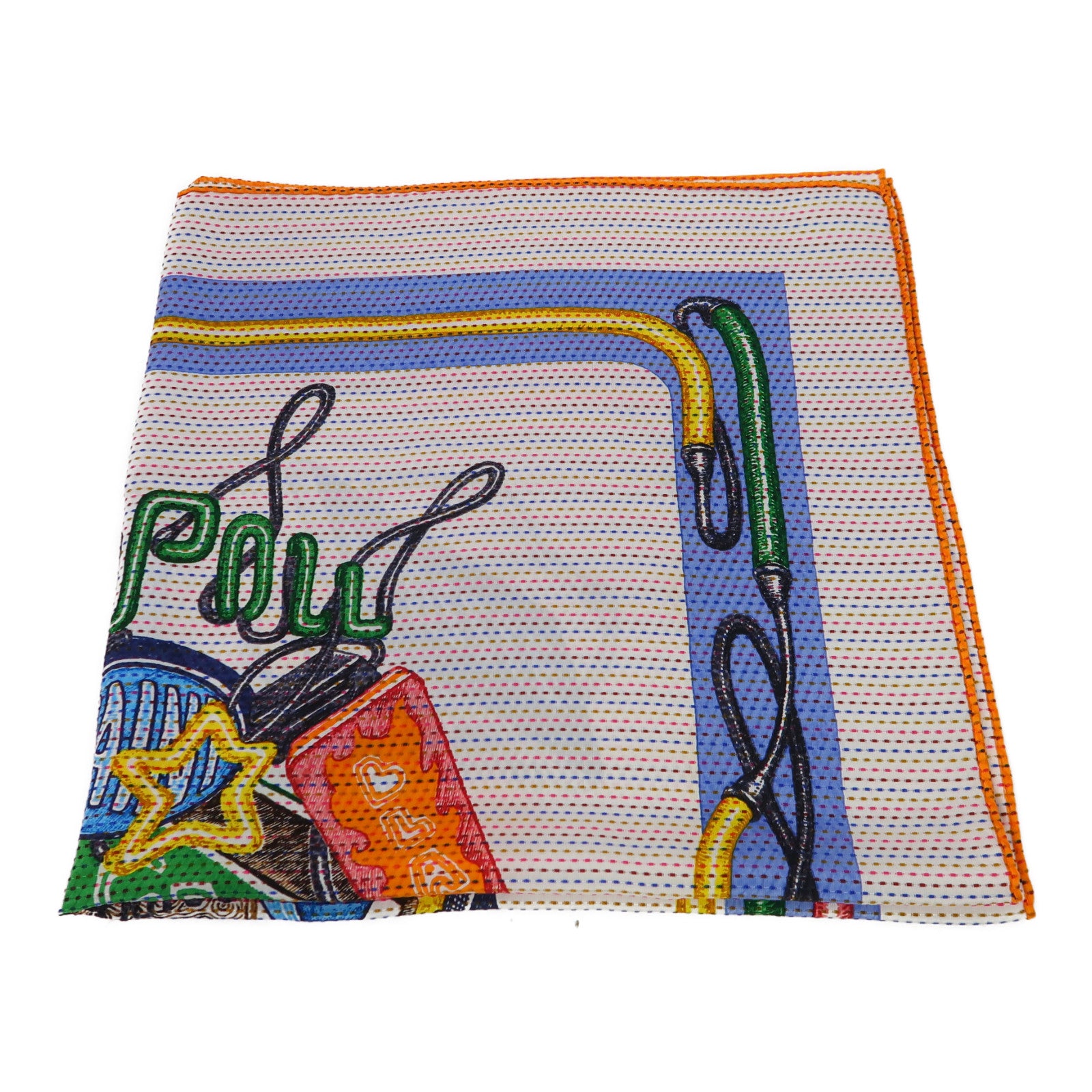HERMES 絲質Scarf圍巾彩色