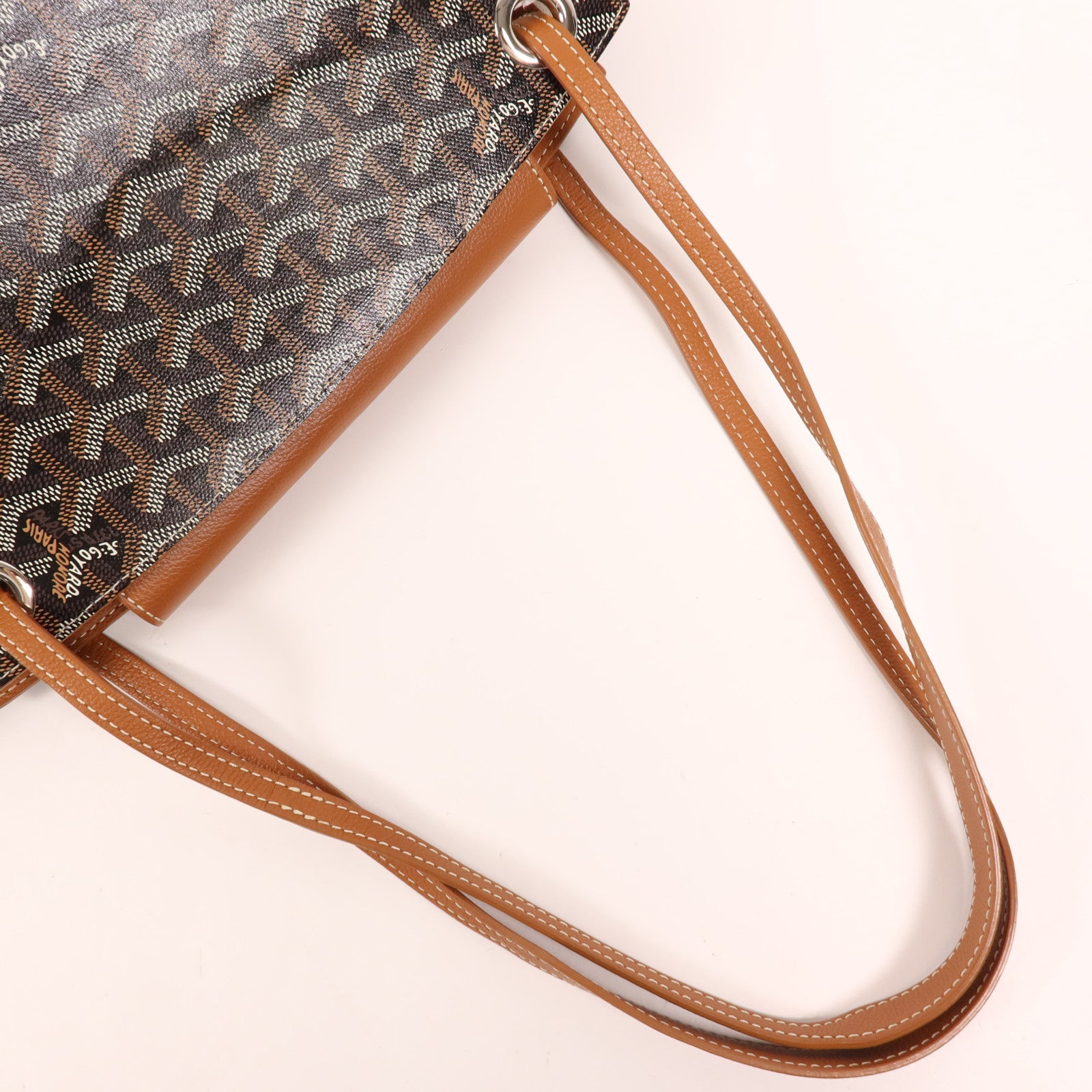 GOYARD 【激減優惠】塗層帆布Rouette PM銀扣肩背袋