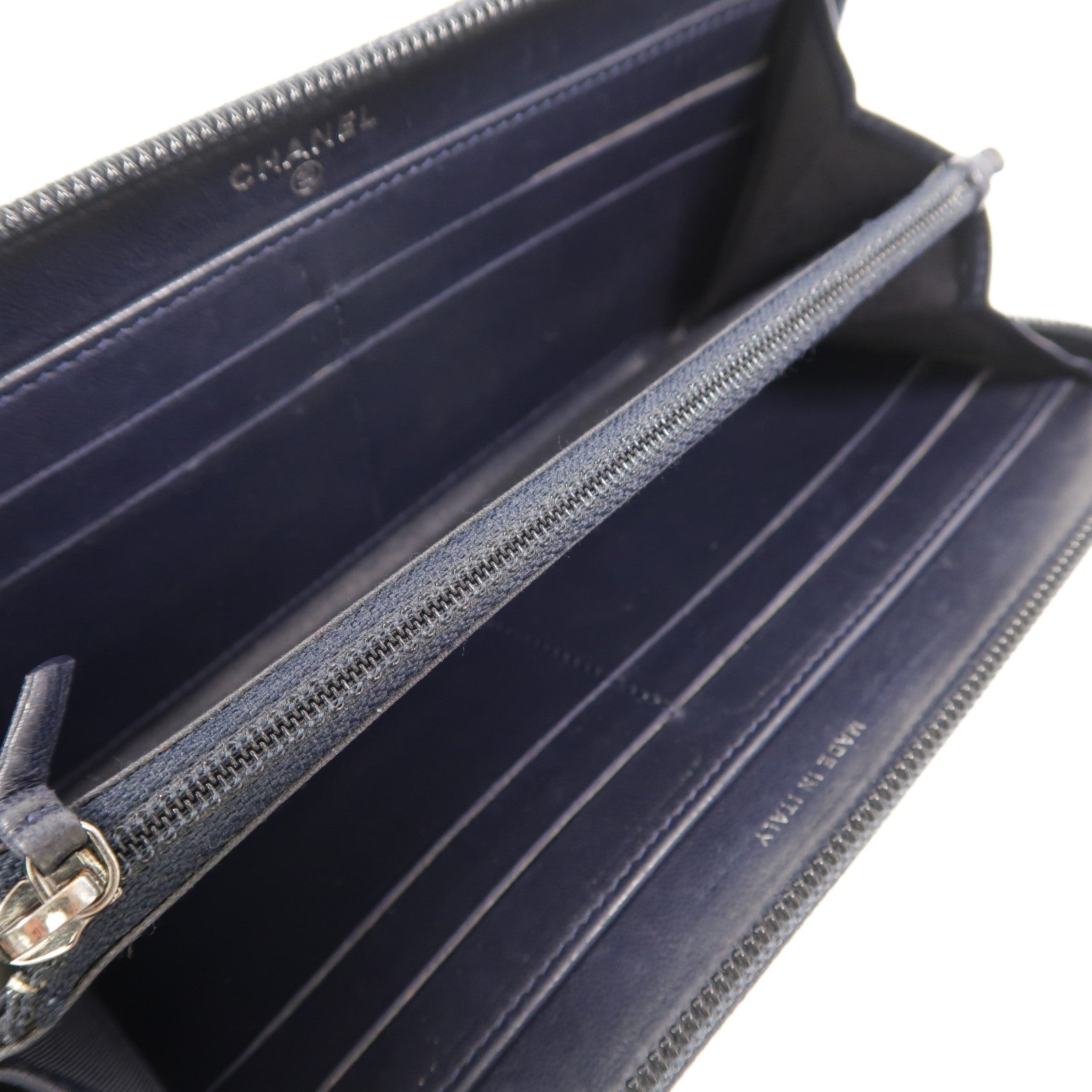 CHANEL 羊皮皮革Boy Long Wallet長錢包