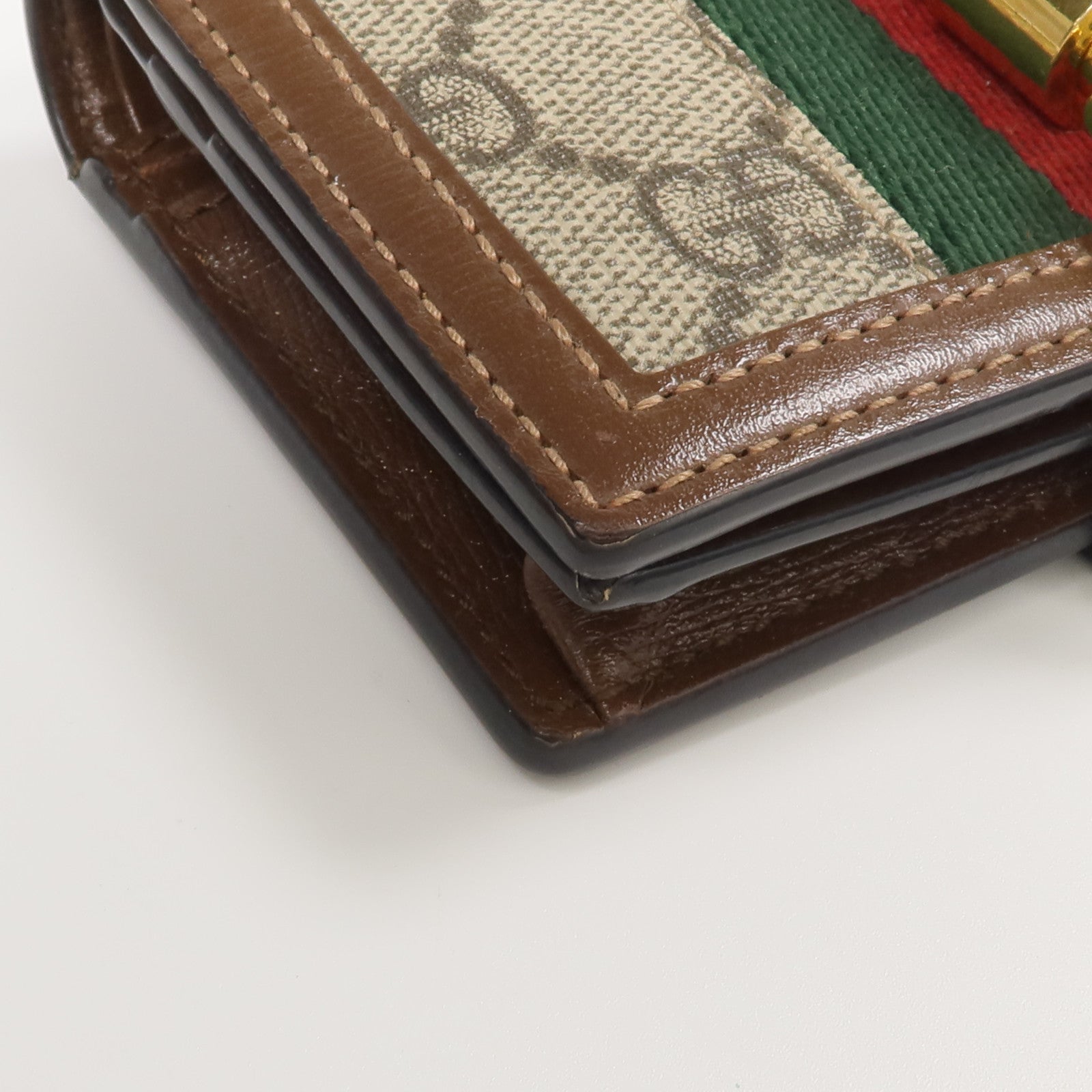 GUCCI 塗層帆布Jackie 1961 Card Case Wallet錢包