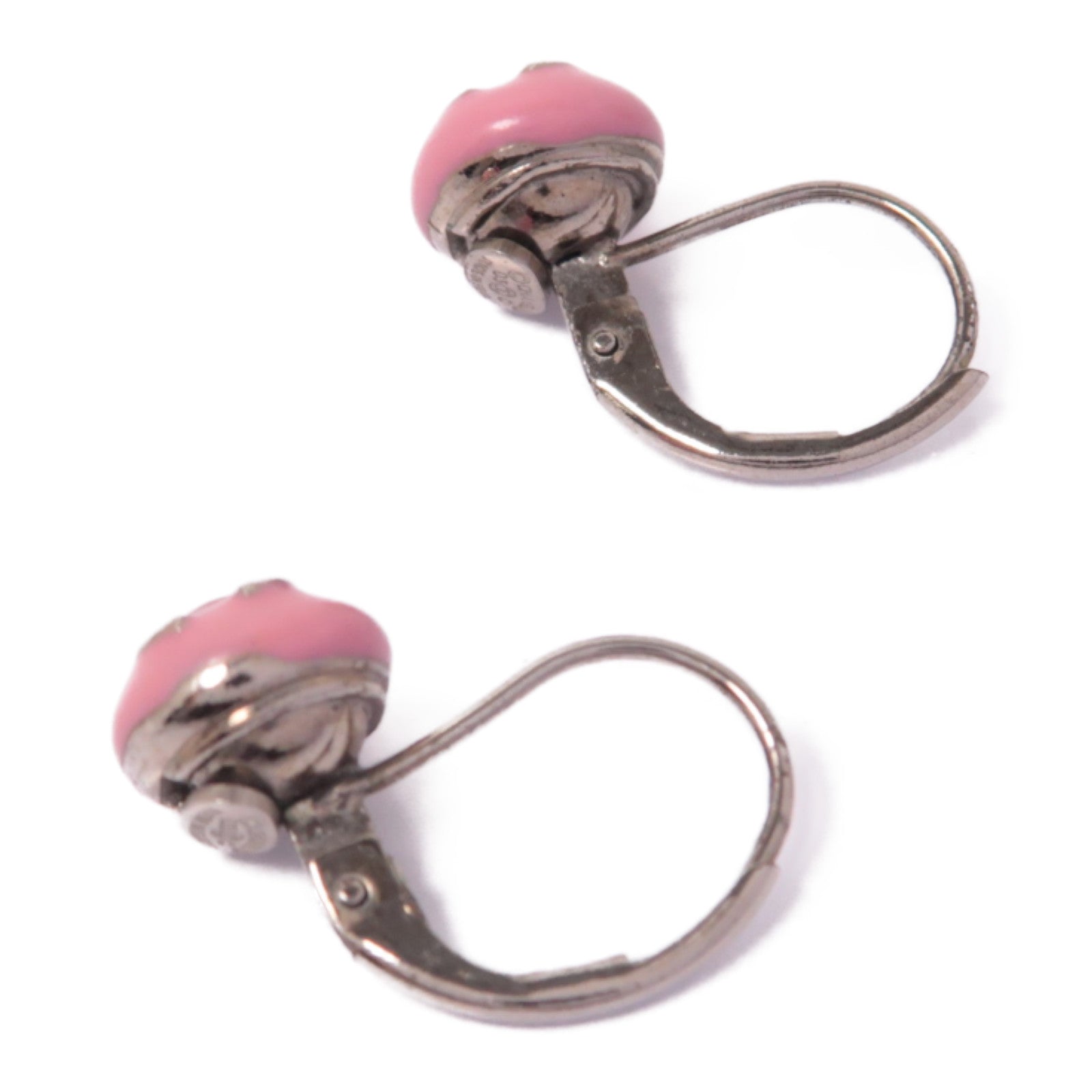 CHANEL 金屬Earrings耳環粉紅色/銀色