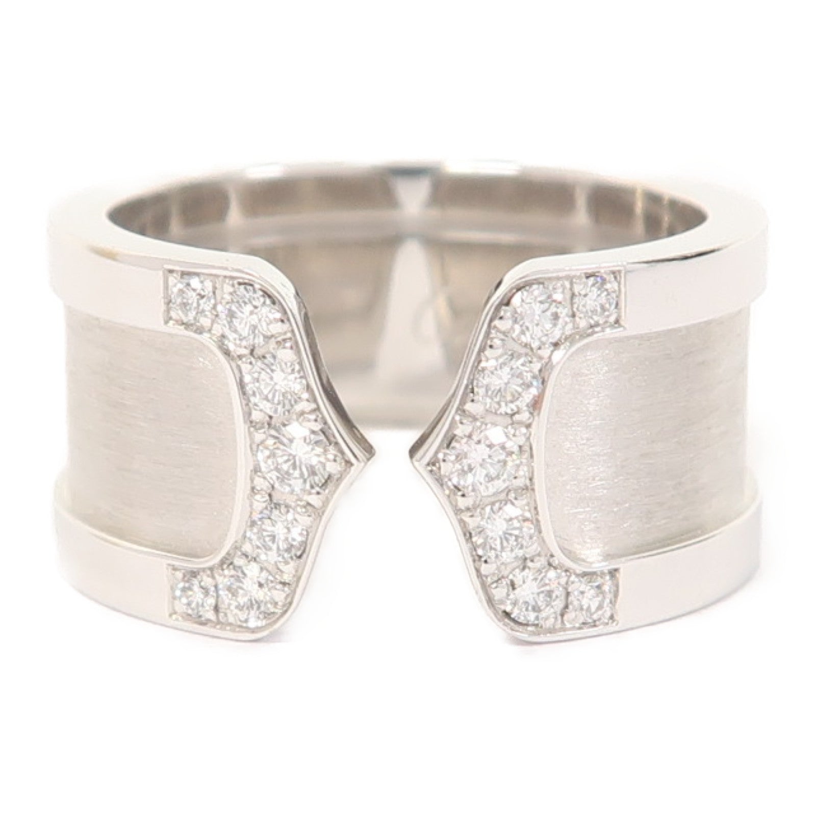 CARTIER 18K白金C2 Diamond Ring戒指US#5.75 #52