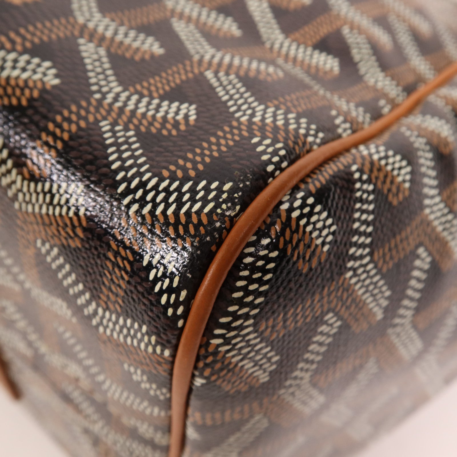 GOYARD 【激減優惠】塗層帆布Rouette PM銀扣肩背袋