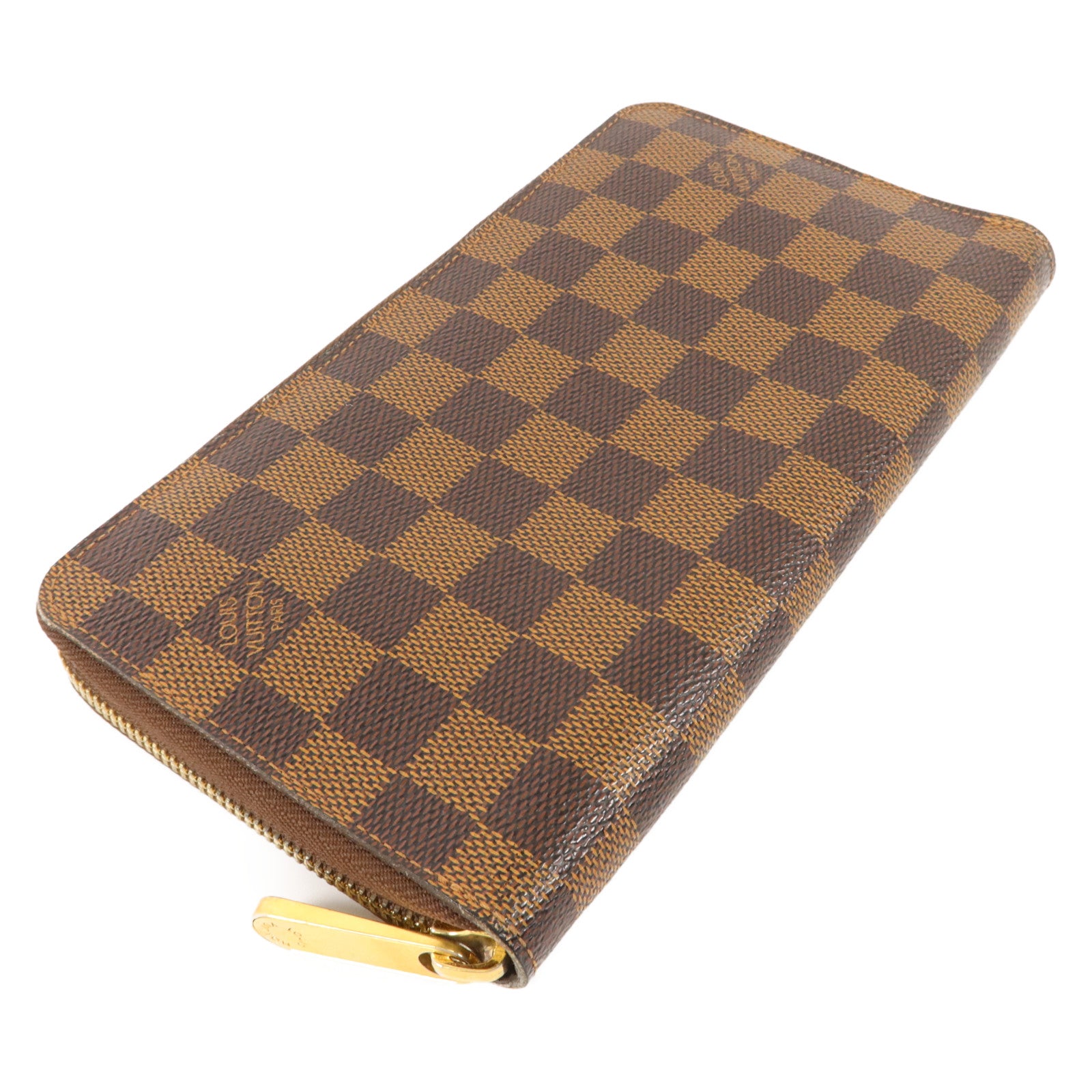 LOUIS VUITTON Damier Zippy Organizer金扣長錢包