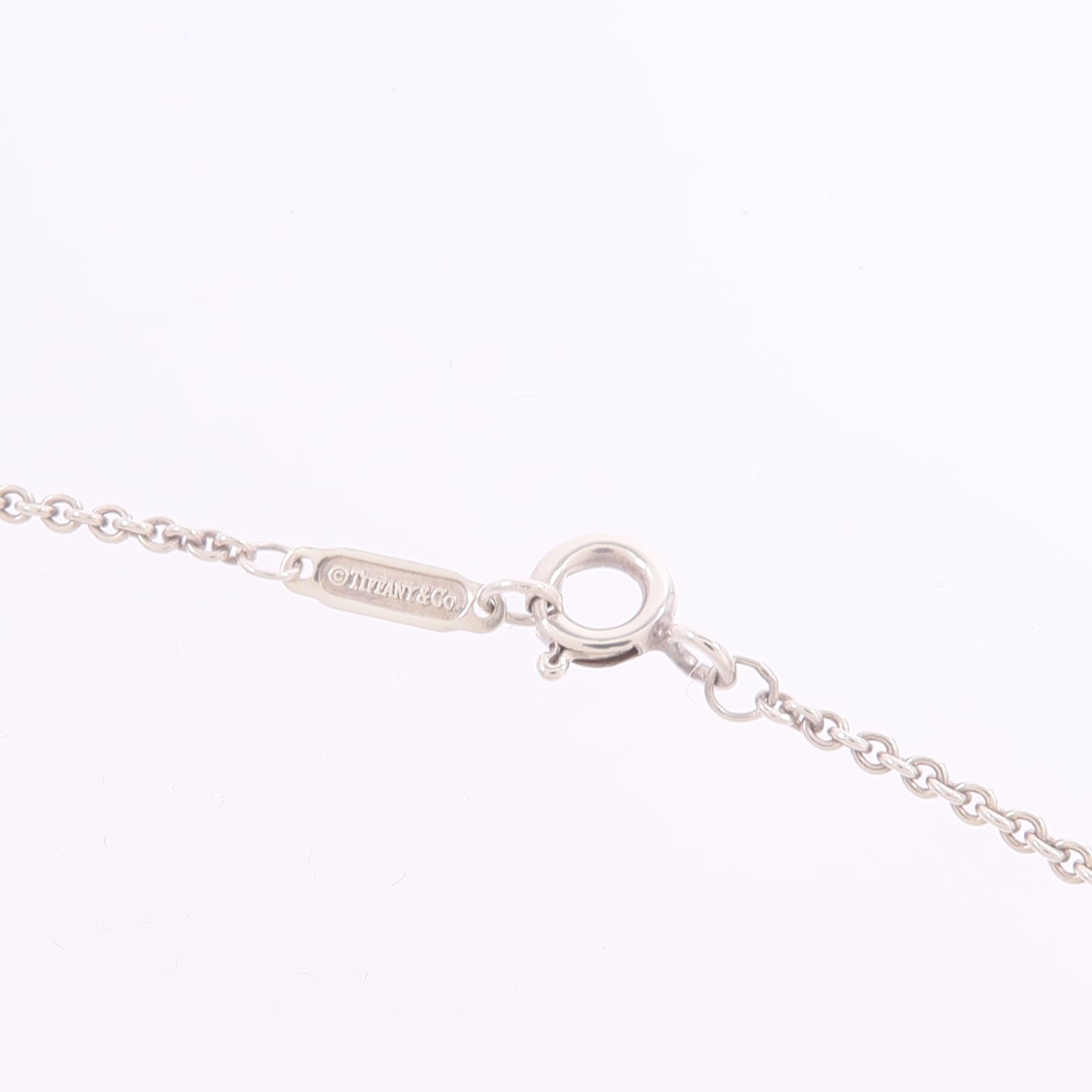 TIFFANY＆CO 925純銀Double Square Pendant項鍊