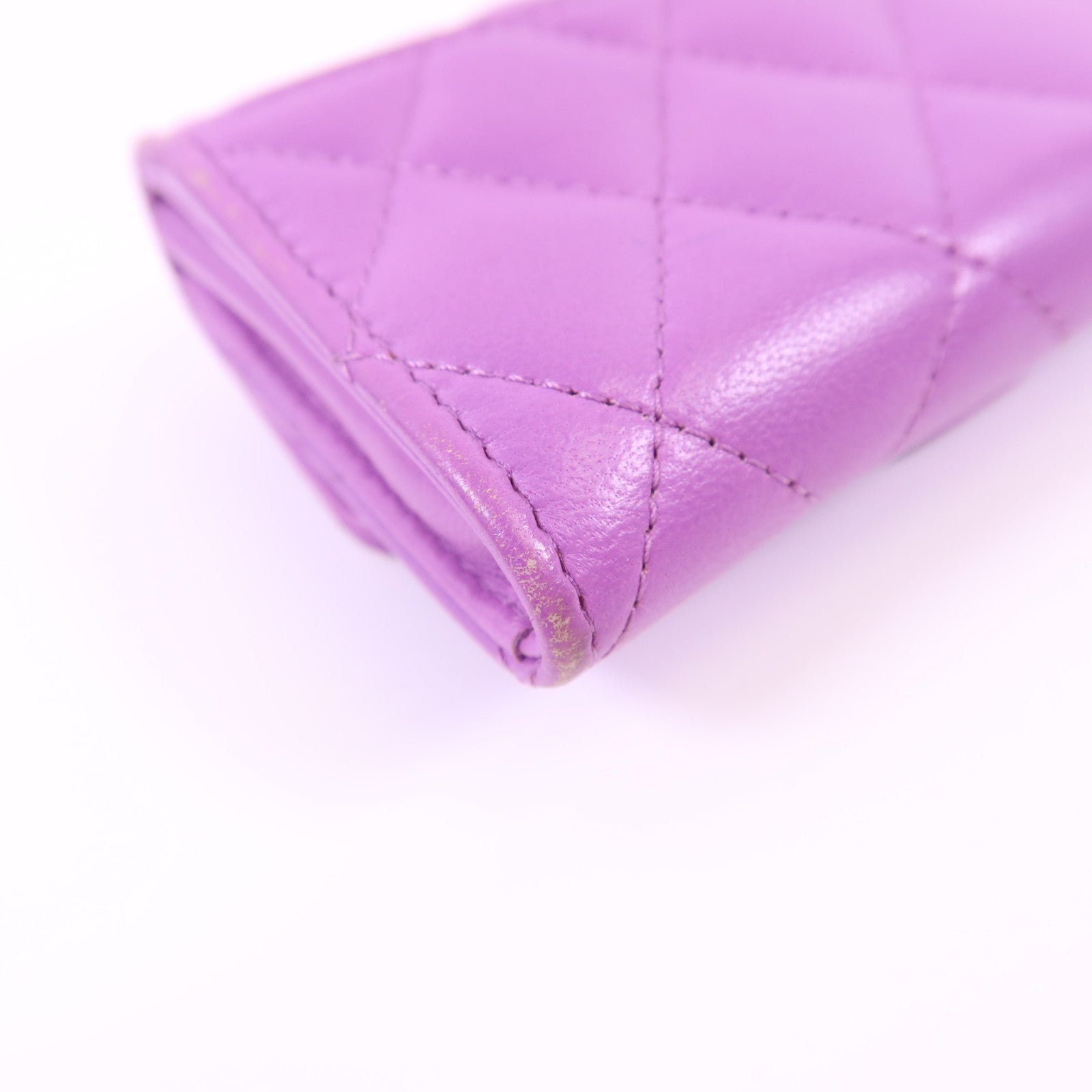 CHANEL 羊皮皮革Card Case銀扣卡片套