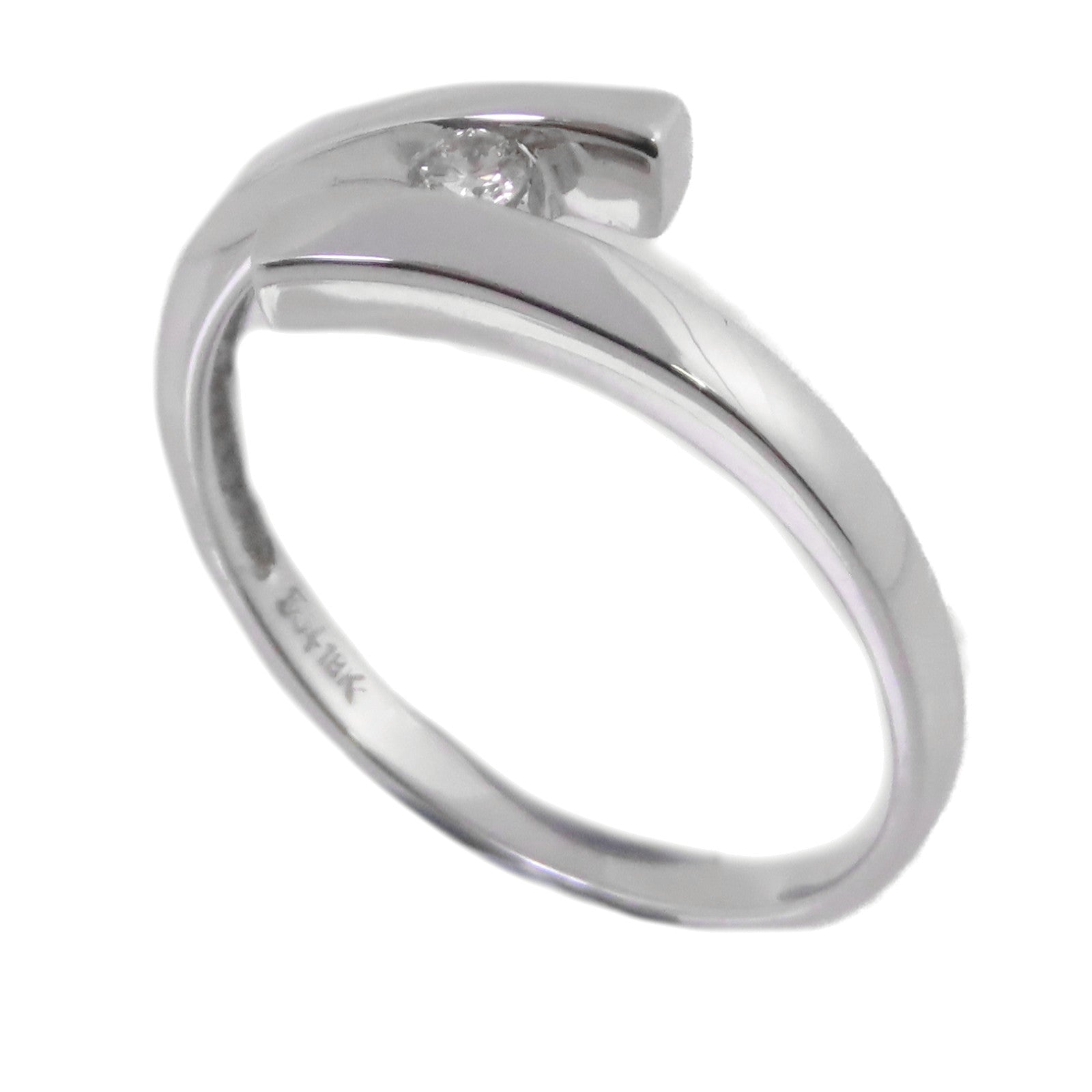 JEWELRY 【激減優惠】18K白金/鑽石Diamond Ring戒指US#9
