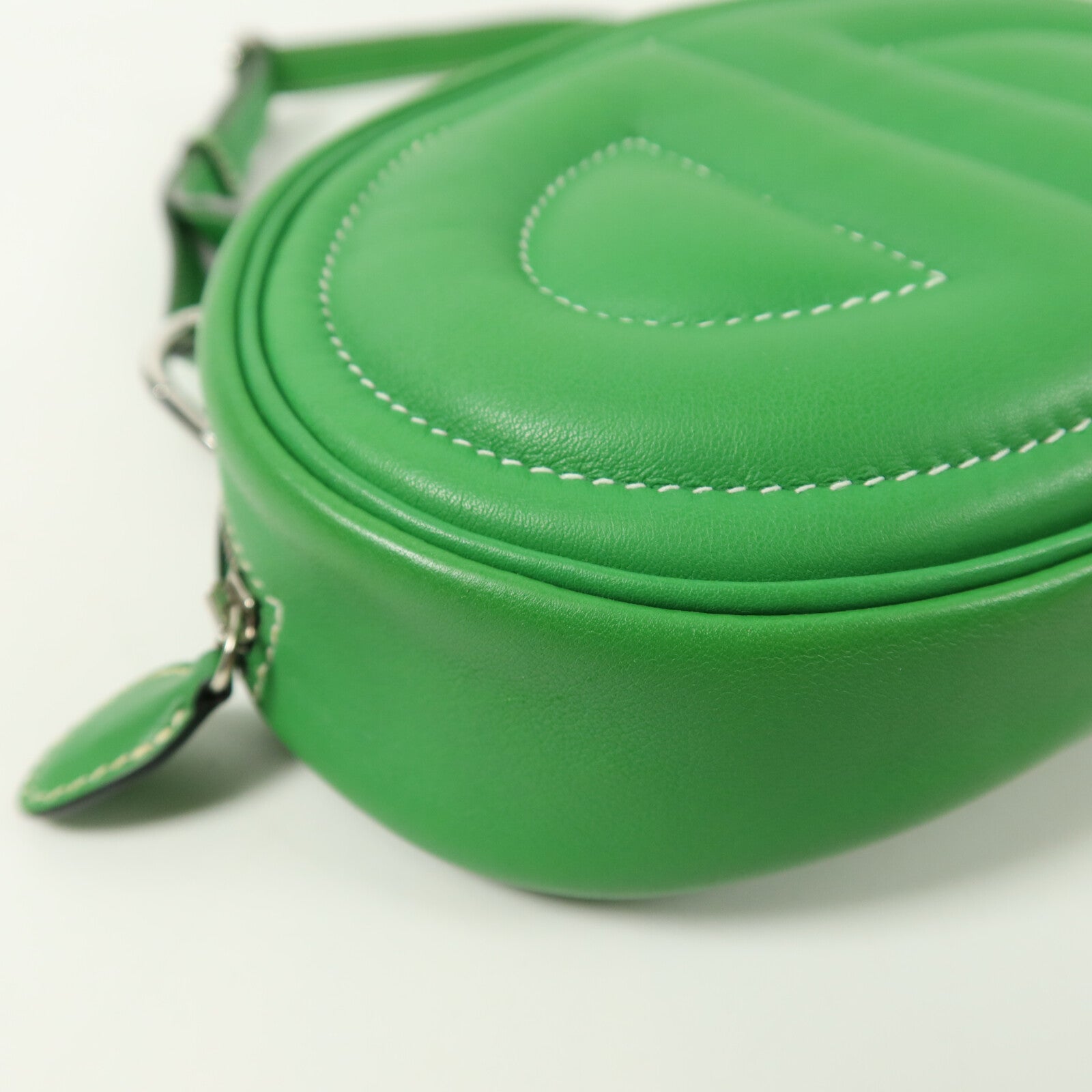 HERMES Swift皮革In The Loop Belt Bag腰包Bamboo/Blue Brume