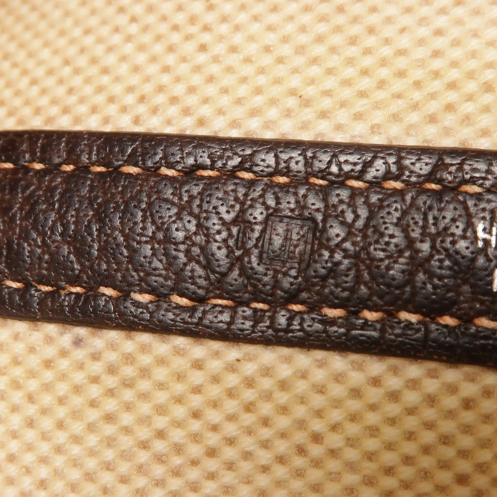 HERMES 帆布GardenParty PM銀扣手挽袋