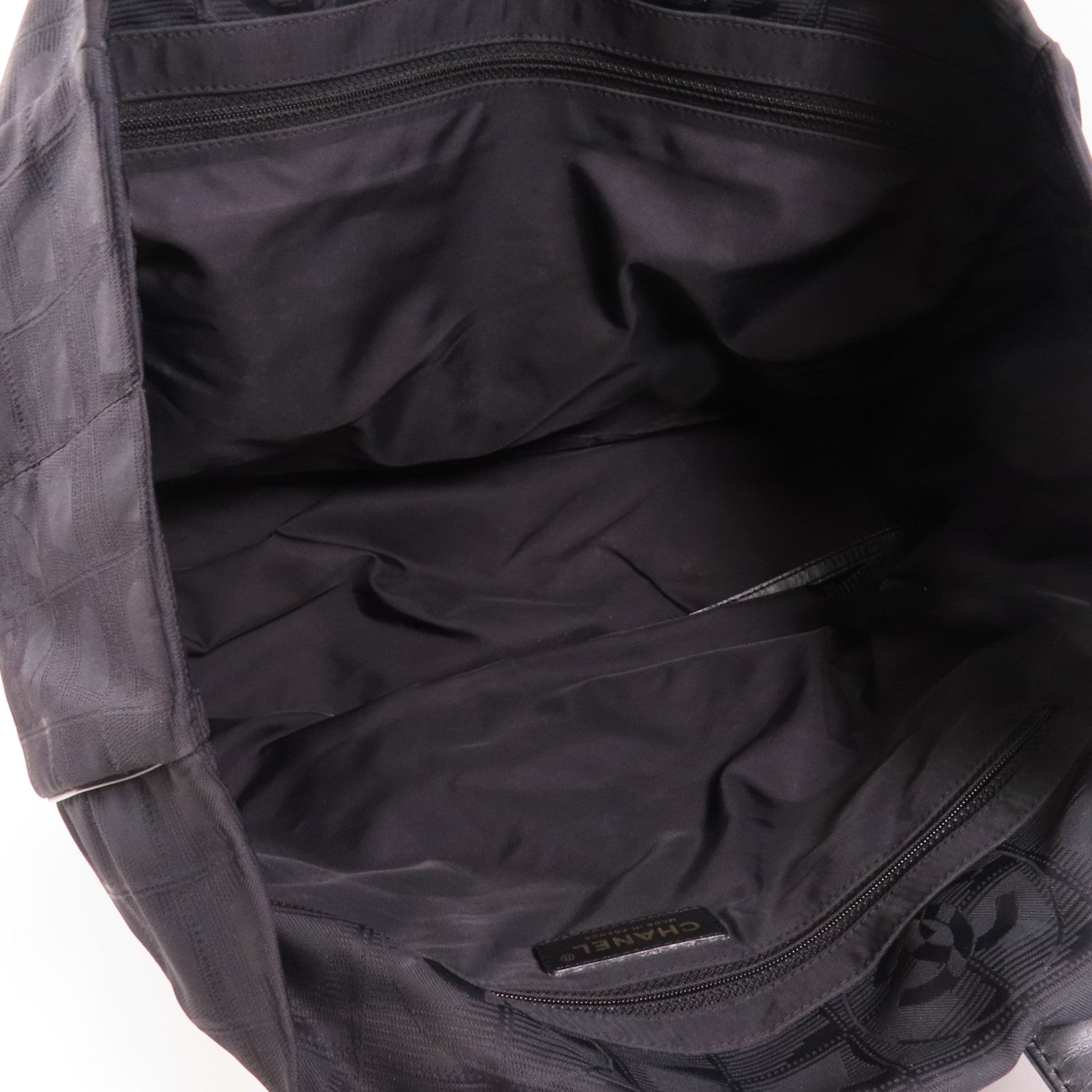 CHANEL 尼龍New Travel Line Tote金扣肩背袋/手挽袋