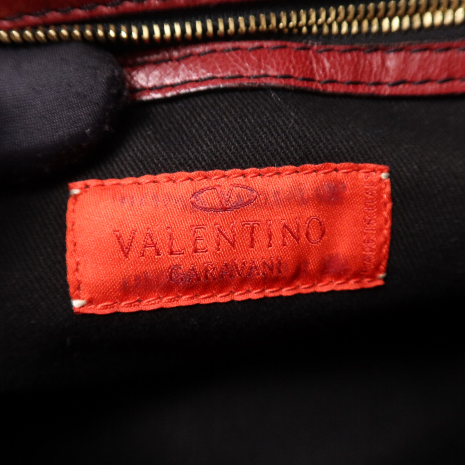Valentino 牛皮皮革Shoulder Bag金扣肩背袋