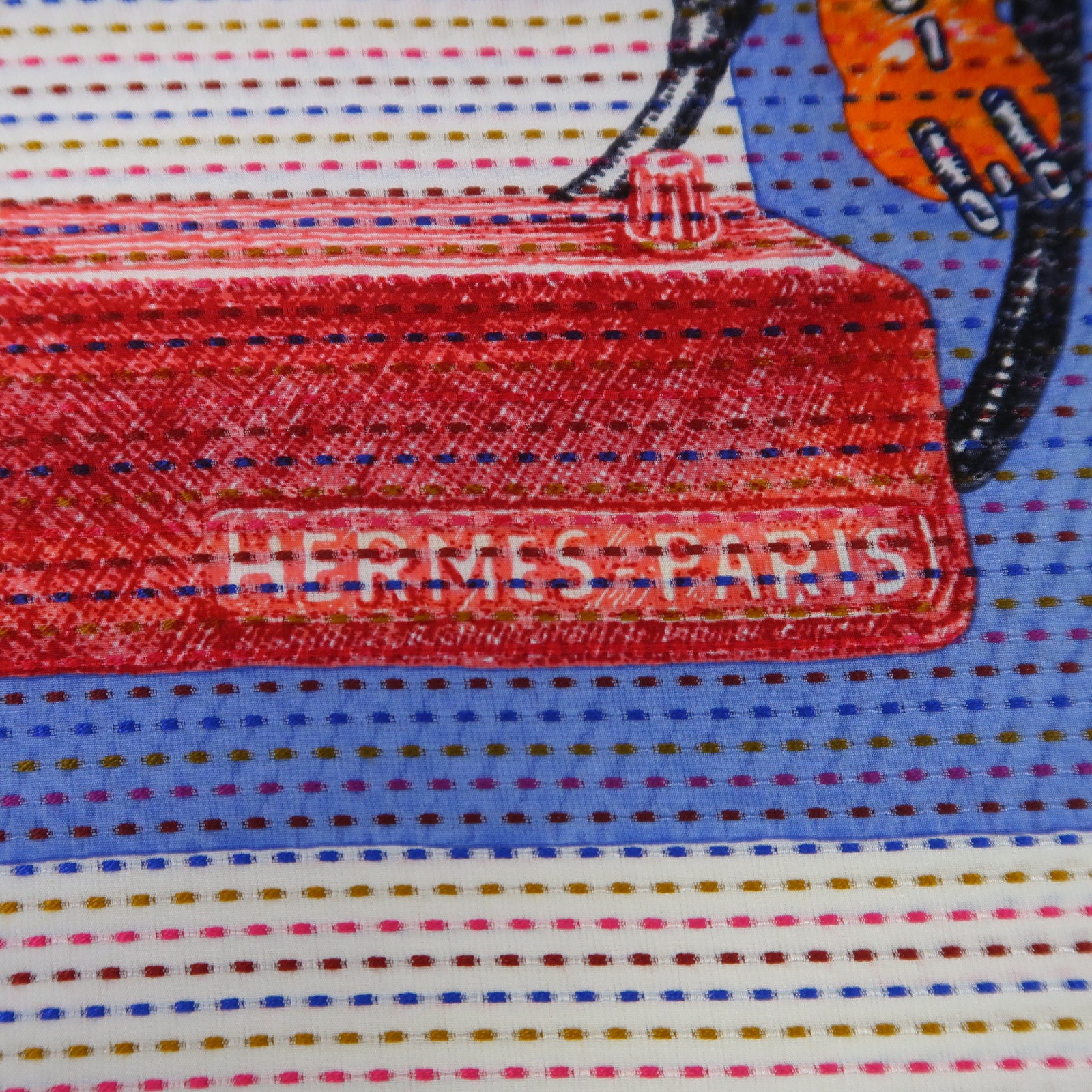 HERMES 絲質Scarf圍巾彩色