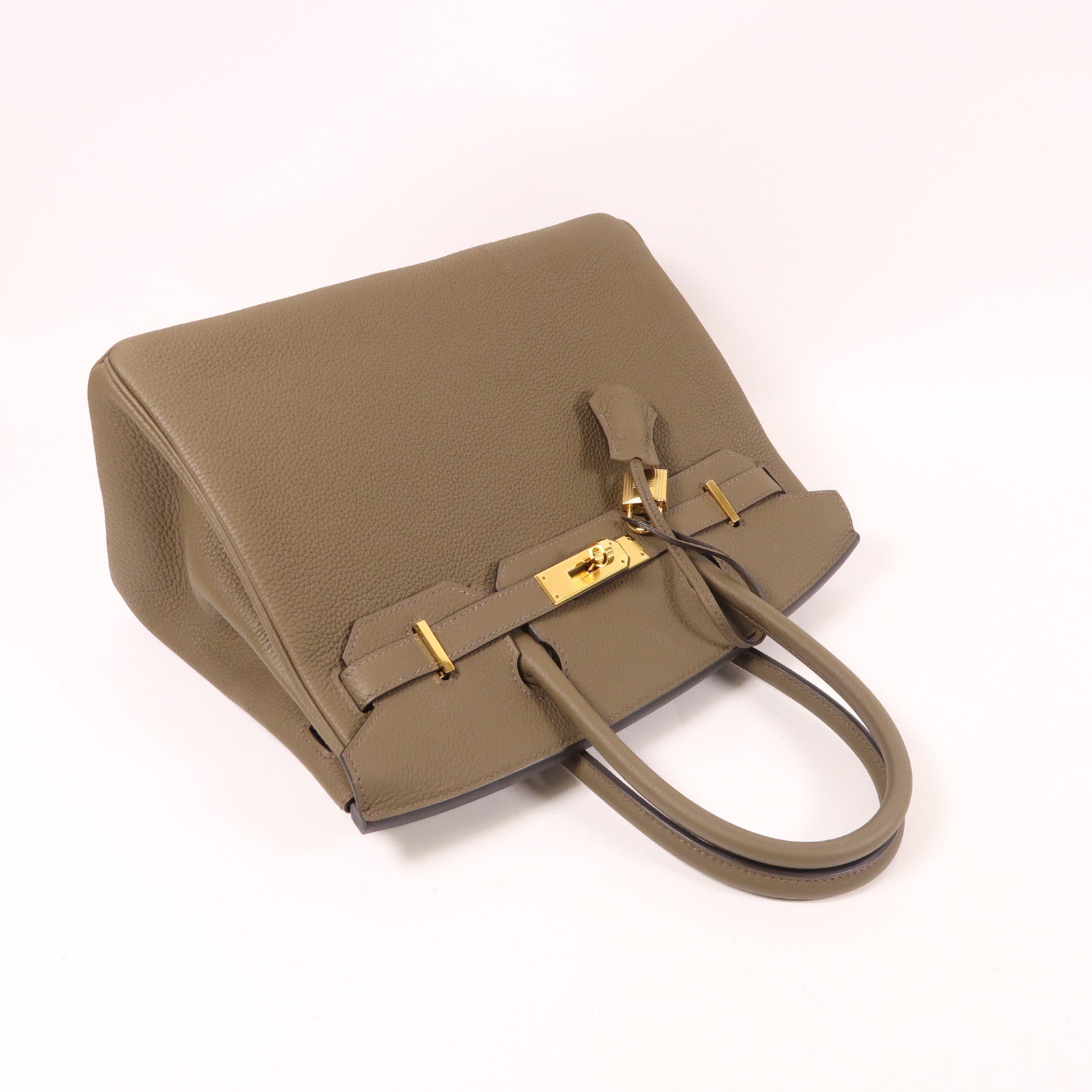 HERMES Togo皮革Birkin 30金扣手挽袋
