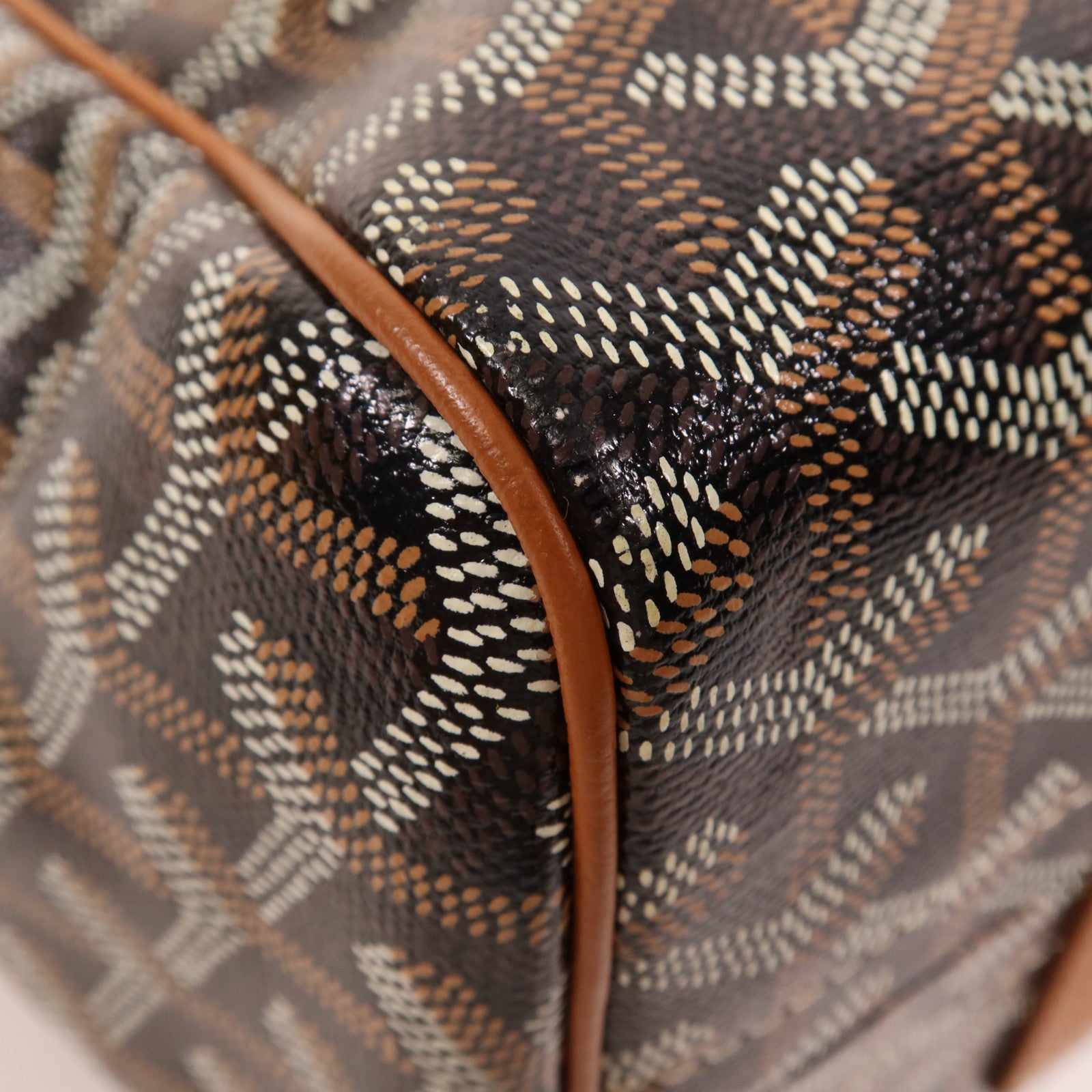 GOYARD 【激減優惠】塗層帆布Rouette PM銀扣肩背袋