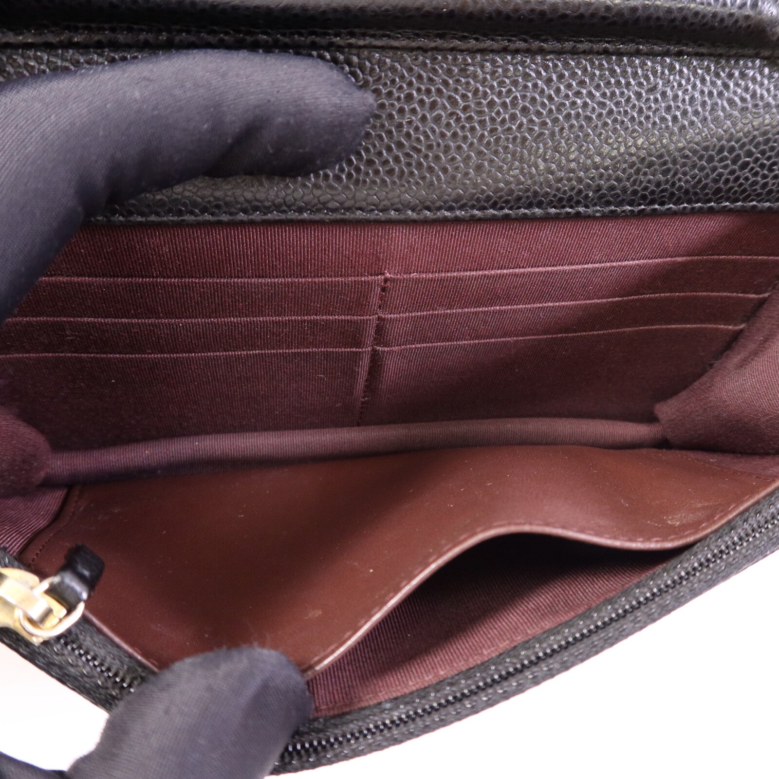 CHANEL 牛皮皮革WOC Wallet On Chain金扣鏈帶肩背袋