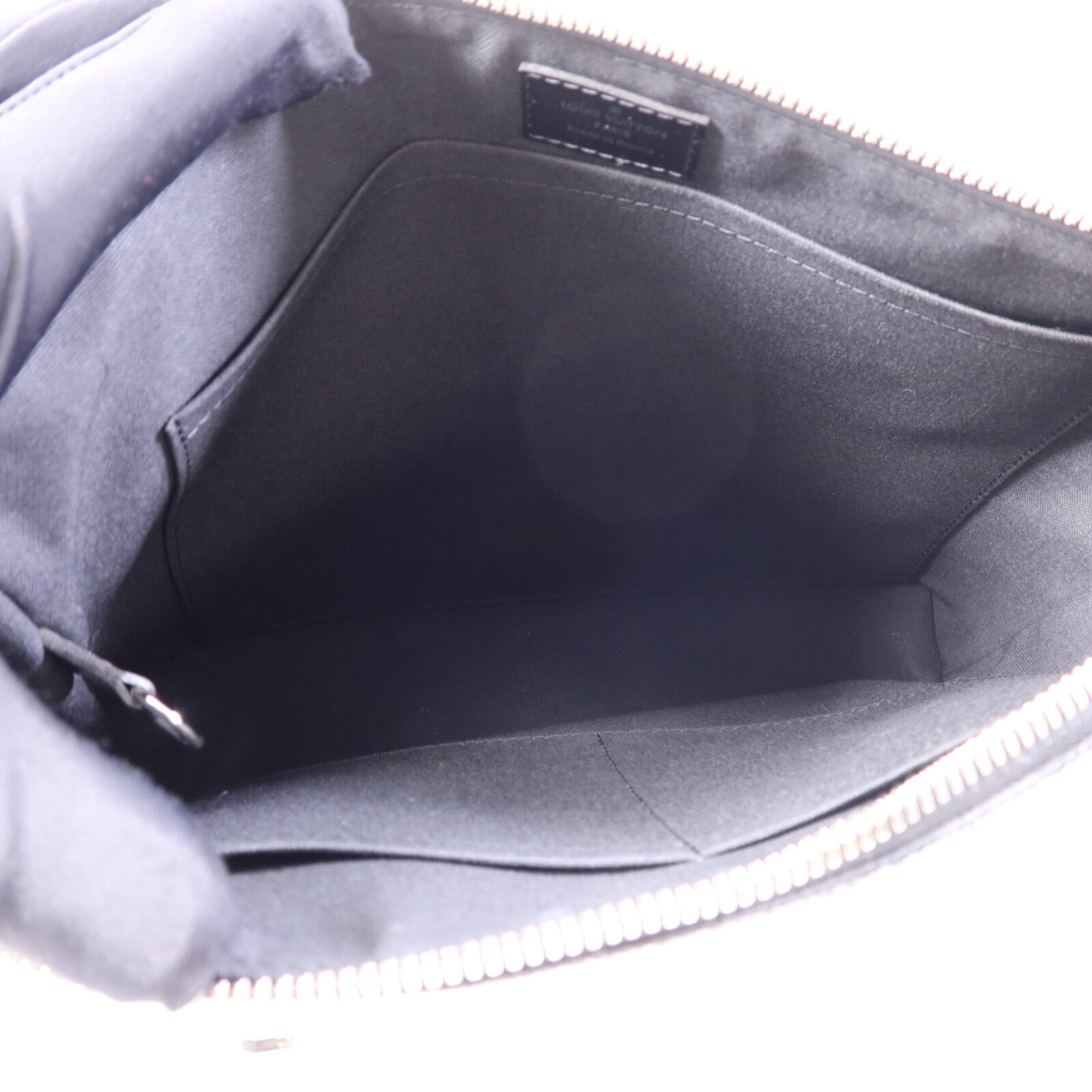 LOUIS VUITTON Damier Graphite Mick PM銀扣肩背袋