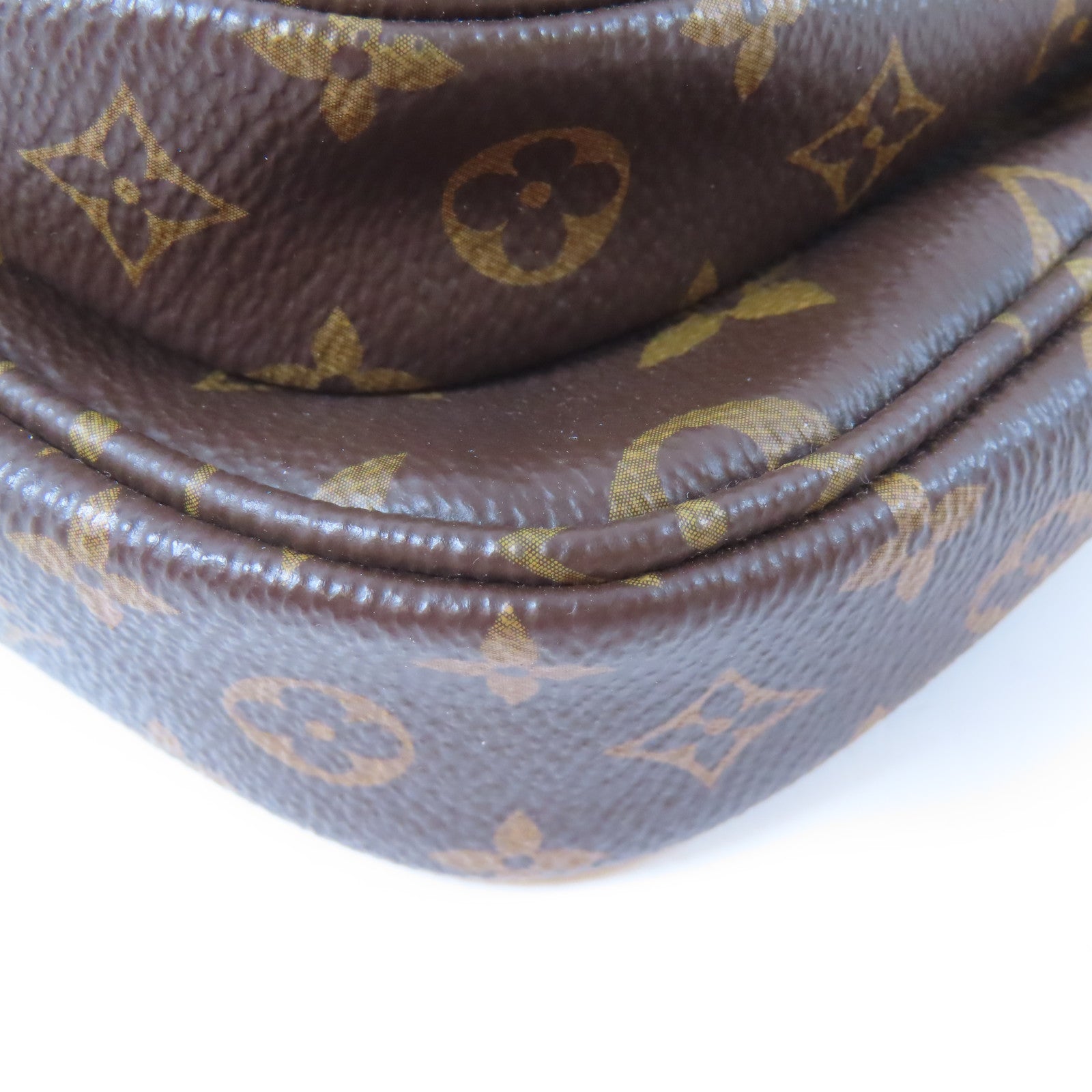 LOUIS VUITTON Monogram Multi Pochette Accessoires金扣手挽肩背兩用袋啡色
