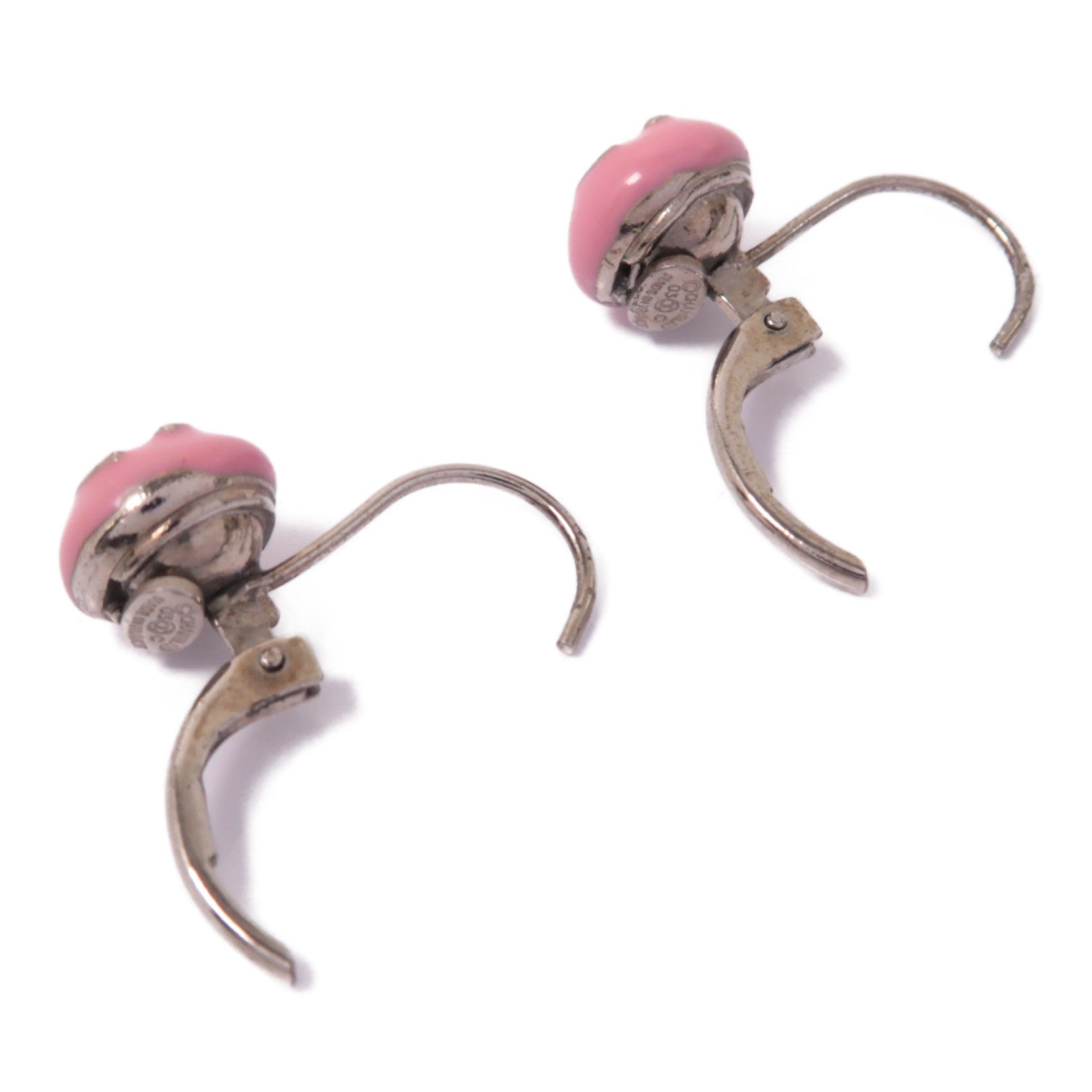 CHANEL 金屬Earrings耳環粉紅色/銀色