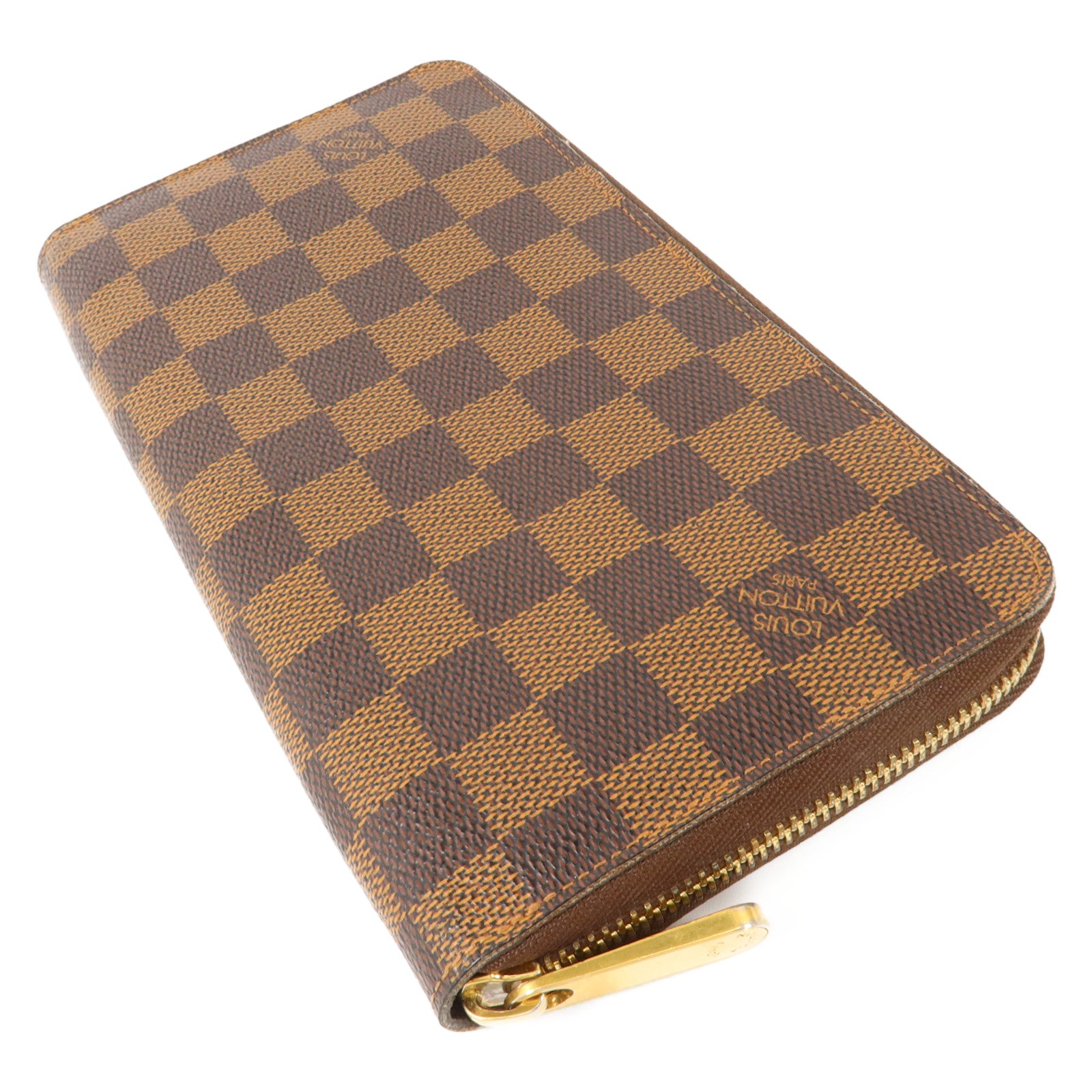LOUIS VUITTON Damier Zippy Organizer金扣長錢包