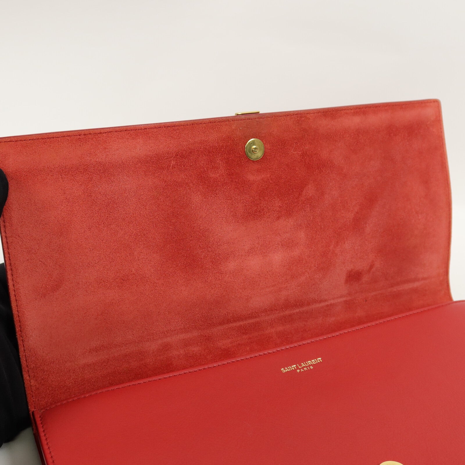 SAINT LAURENT 牛皮皮革Y Clutch Bag手拿包