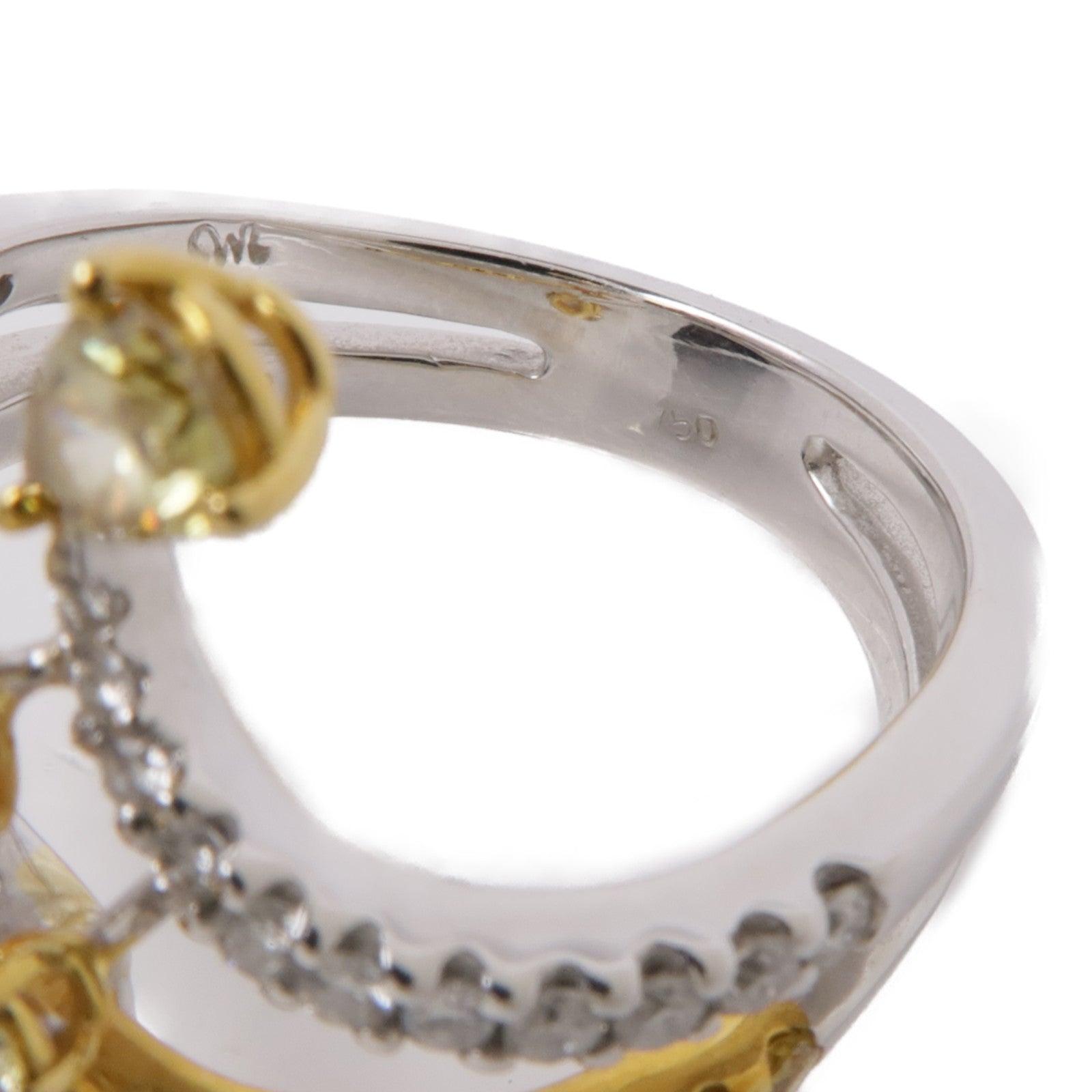 JEWELRY 18K白金Ring0.98ct鑽石戒指US#6