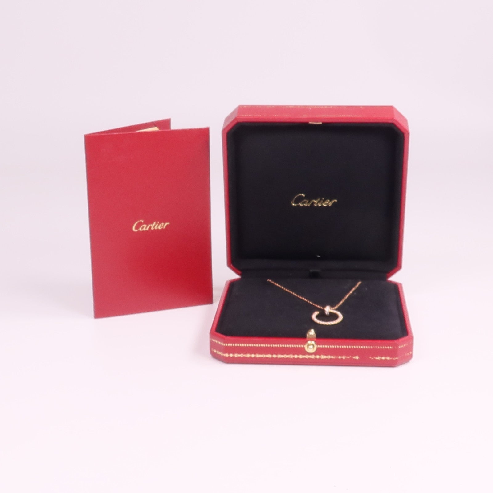 CARTIER 18K玫瑰金Juste Un Clou Necklace鑽石項鍊
