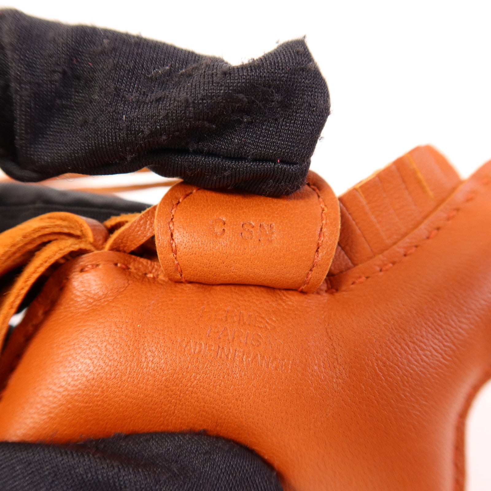 HERMES Milo皮革Rodeo PM掛飾