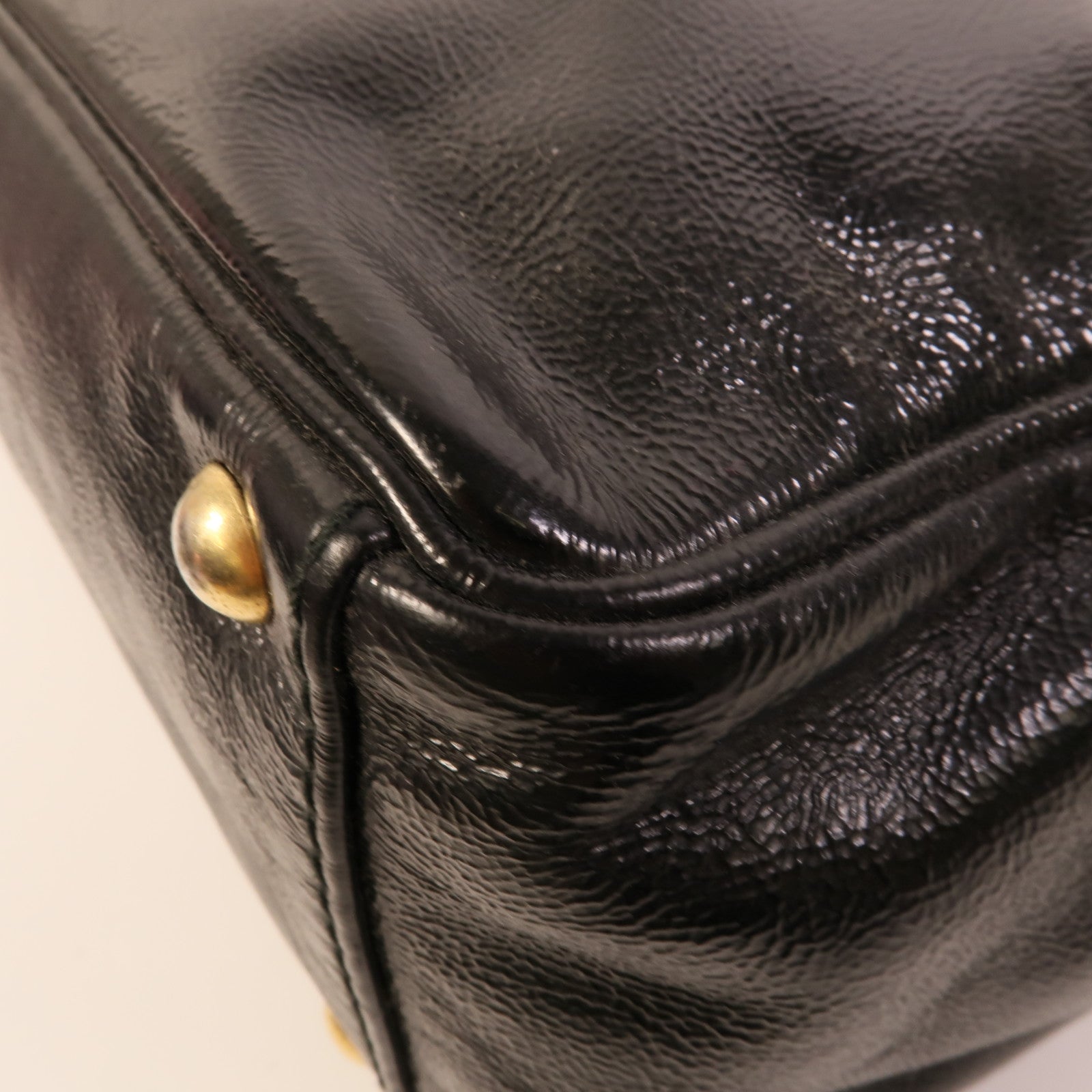 YVES SAINT LAURENT 漆皮皮革Tote Bag手挽袋