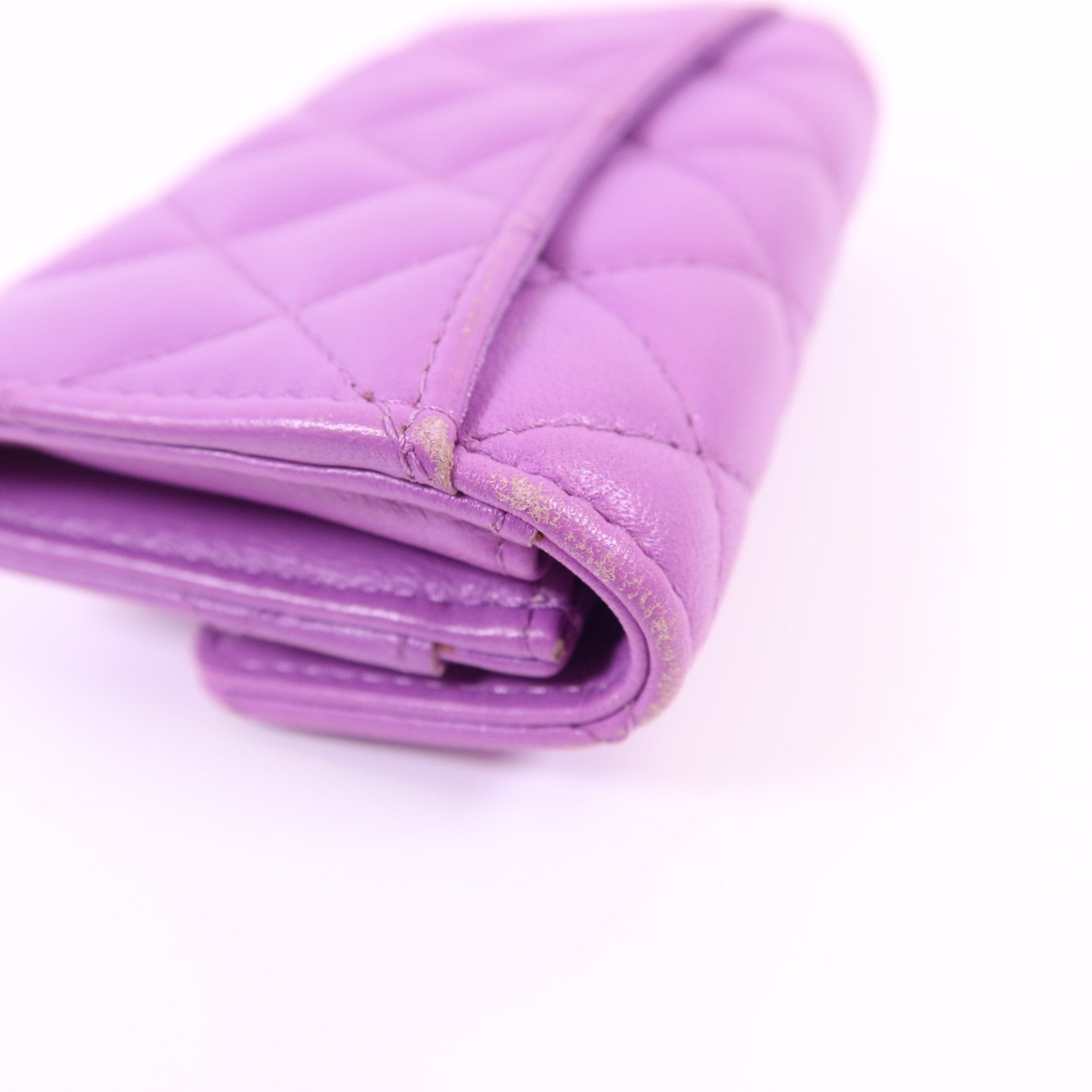 CHANEL 羊皮皮革Card Case銀扣卡片套