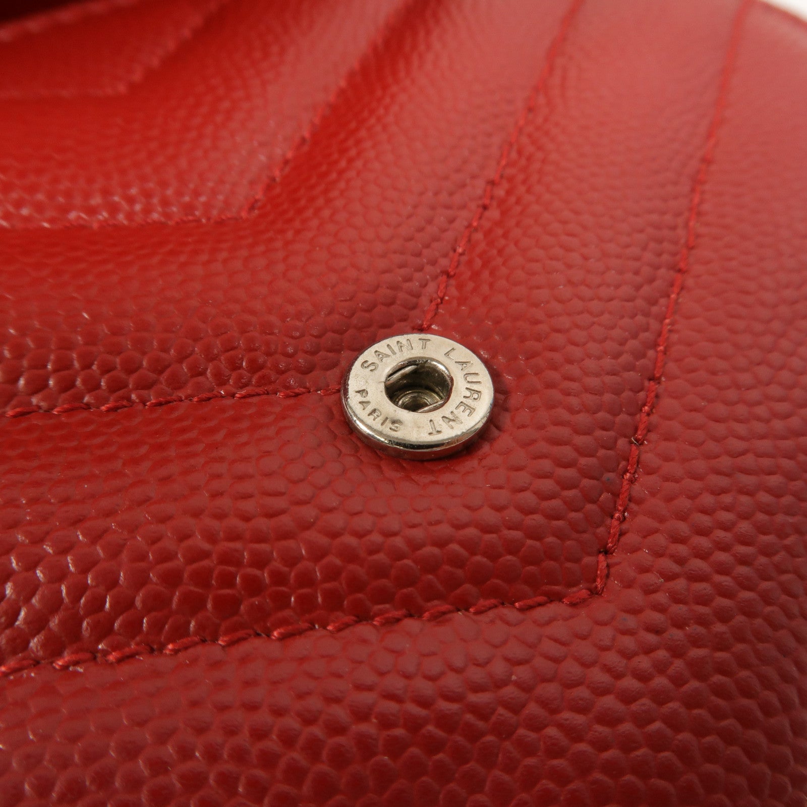 SAINT LAURENT 羊皮皮革Cassandre Compact Tri Fold錢包