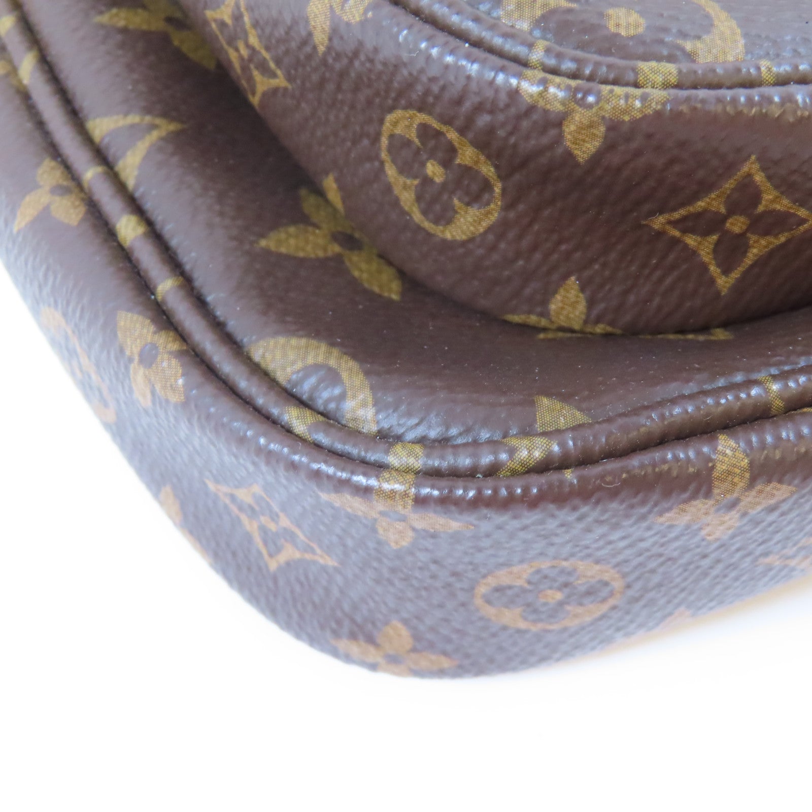 LOUIS VUITTON Monogram Multi Pochette Accessoires金扣手挽肩背兩用袋啡色