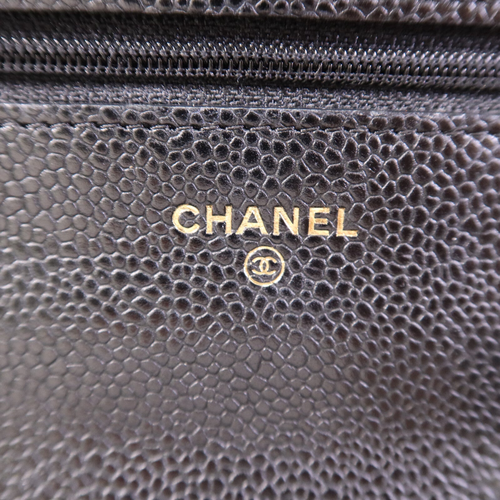 CHANEL 牛皮皮革WOC Wallet On Chain金扣鏈帶肩背袋
