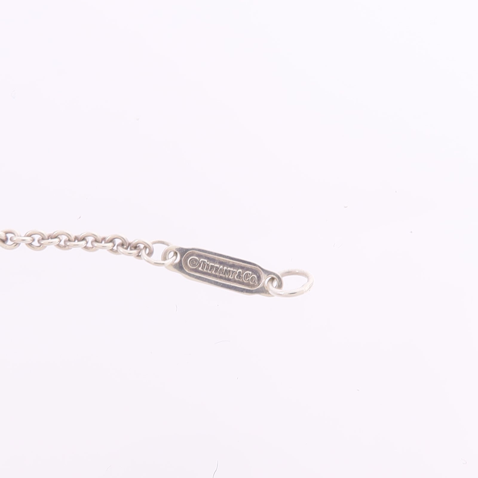 TIFFANY＆CO 925純銀Double Square Pendant項鍊