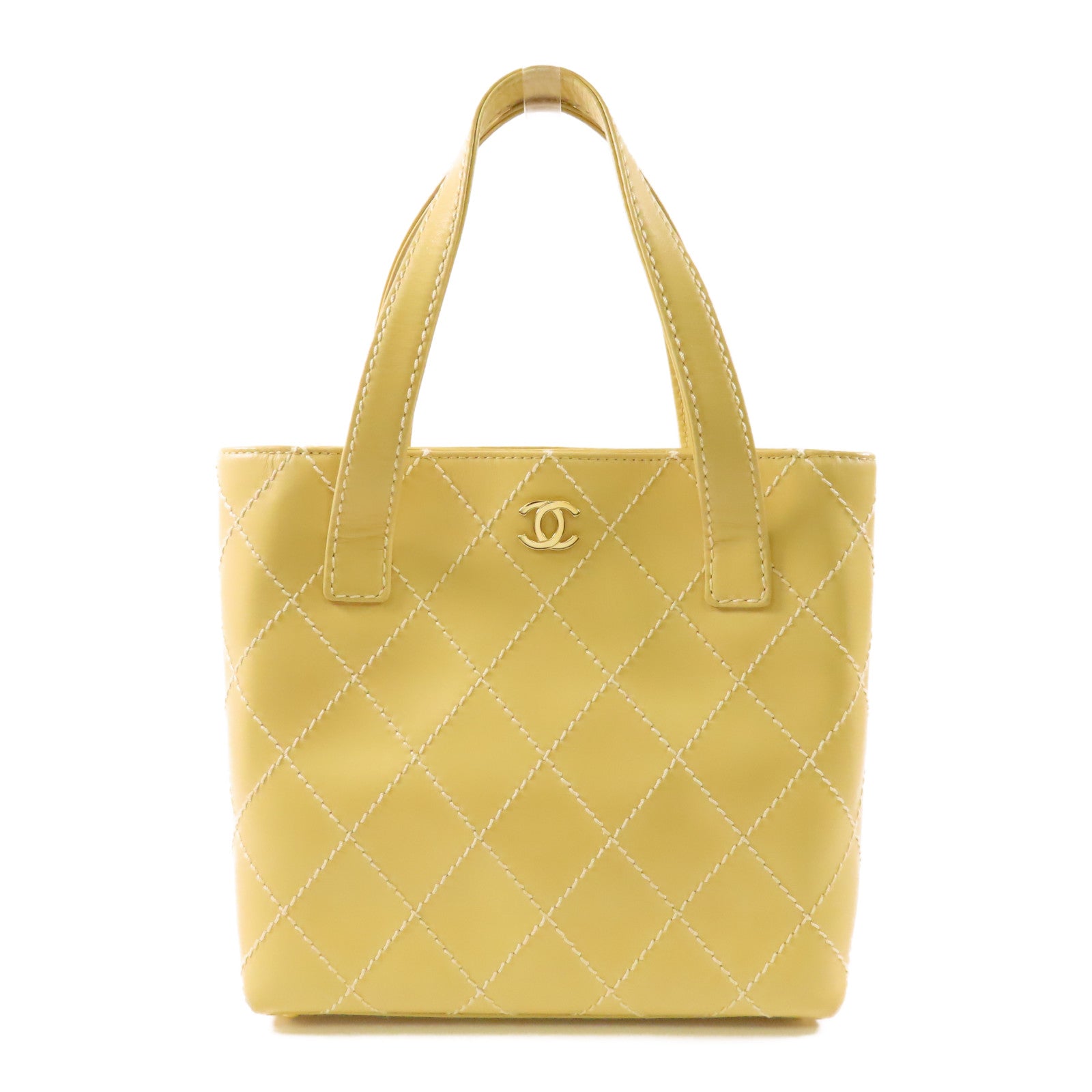CHANEL 牛皮皮革Vintage Tote Bag金扣手挽袋