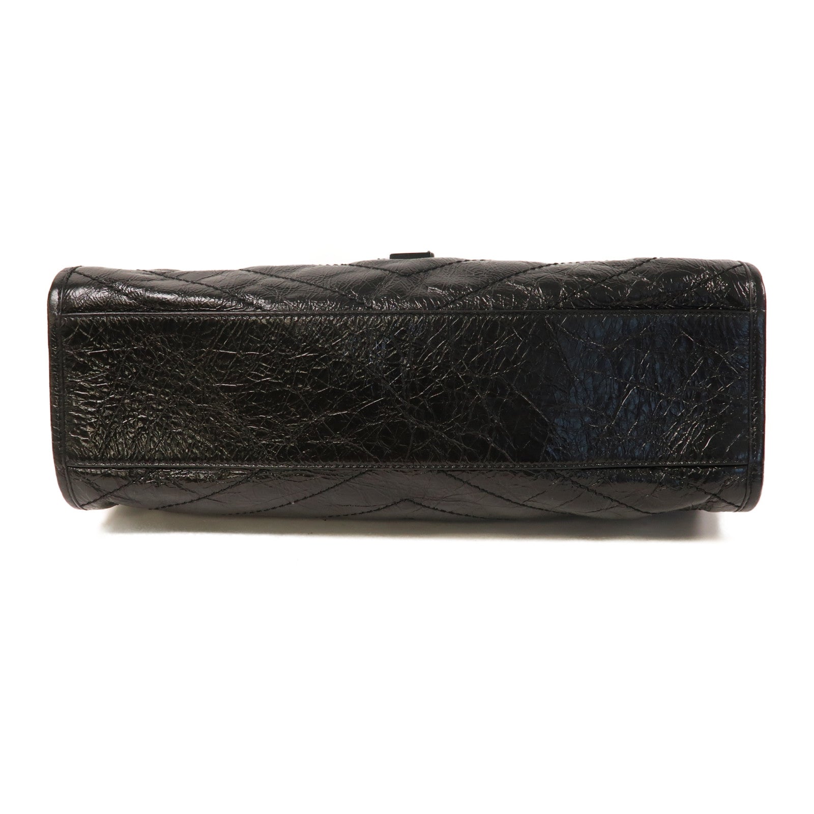 SAINT LAURENT 牛皮皮革Niki Shopping鏈帶肩背袋黑色