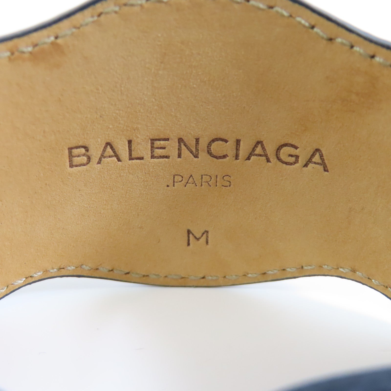 BALENCIAGA 牛皮皮革Bracelet/Bangle金扣深藍色