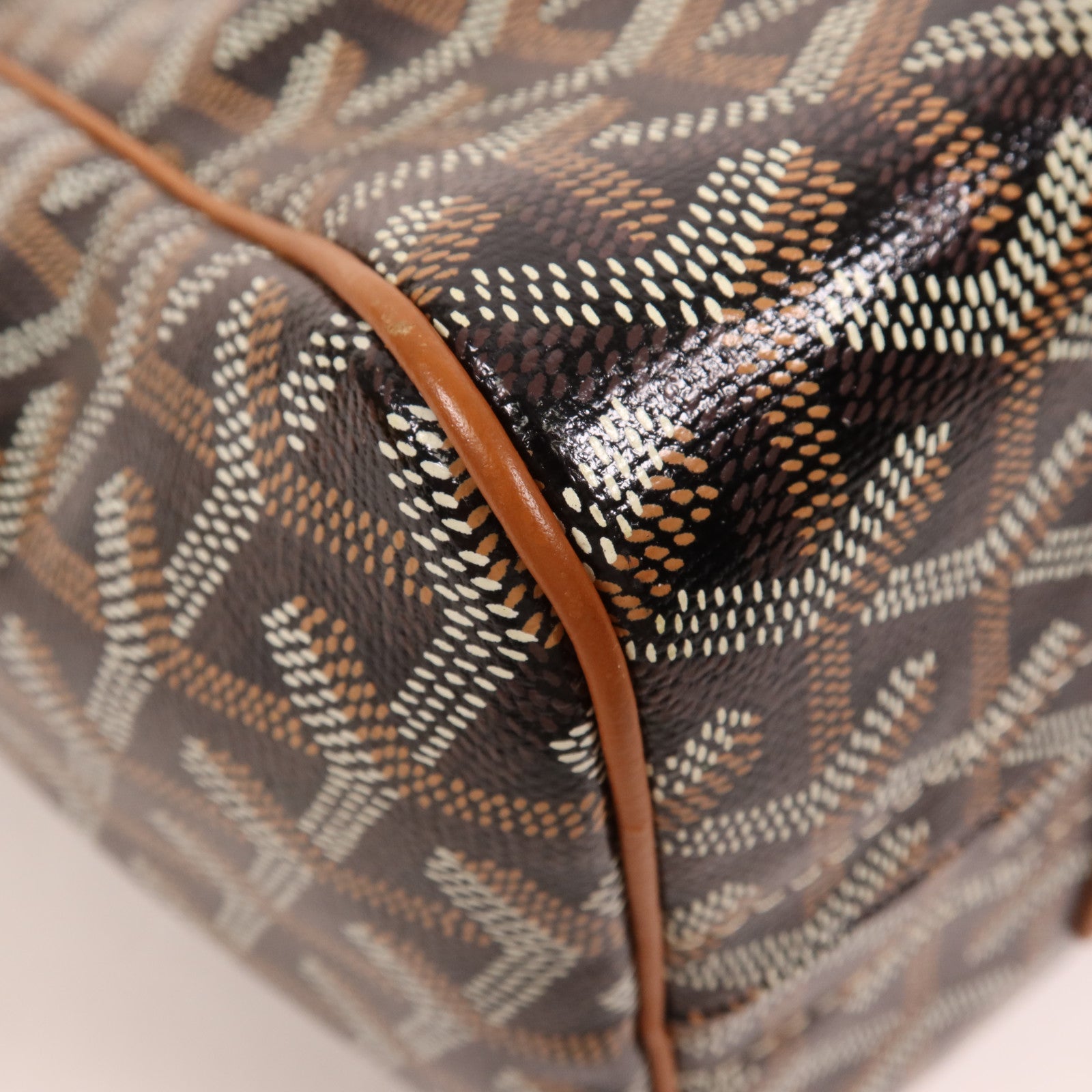 GOYARD 【激減優惠】塗層帆布Rouette PM銀扣肩背袋
