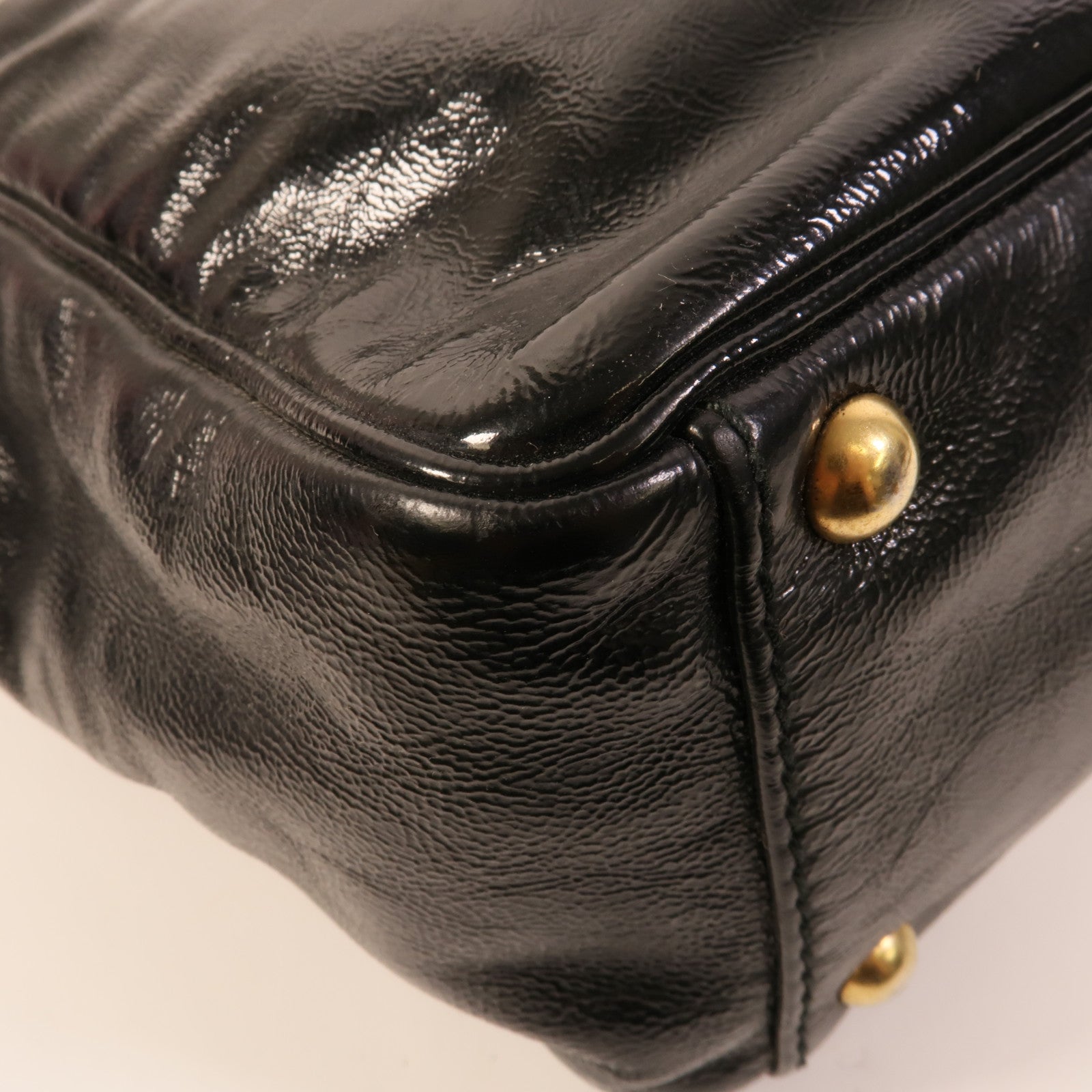 YVES SAINT LAURENT 漆皮皮革Tote Bag手挽袋