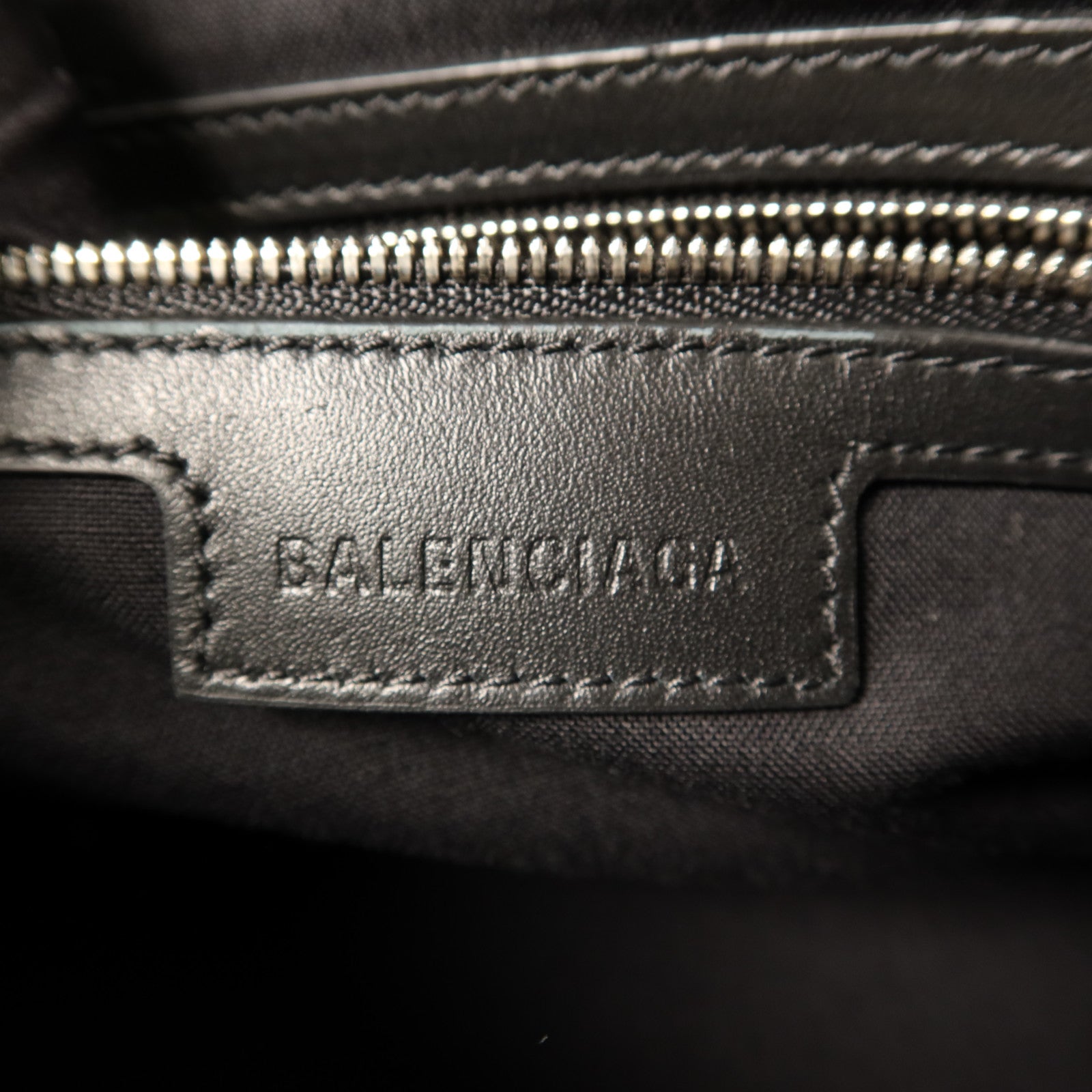 BALENCIAGA 羊皮皮革Le City Small Bag銀扣手挽肩背兩用袋