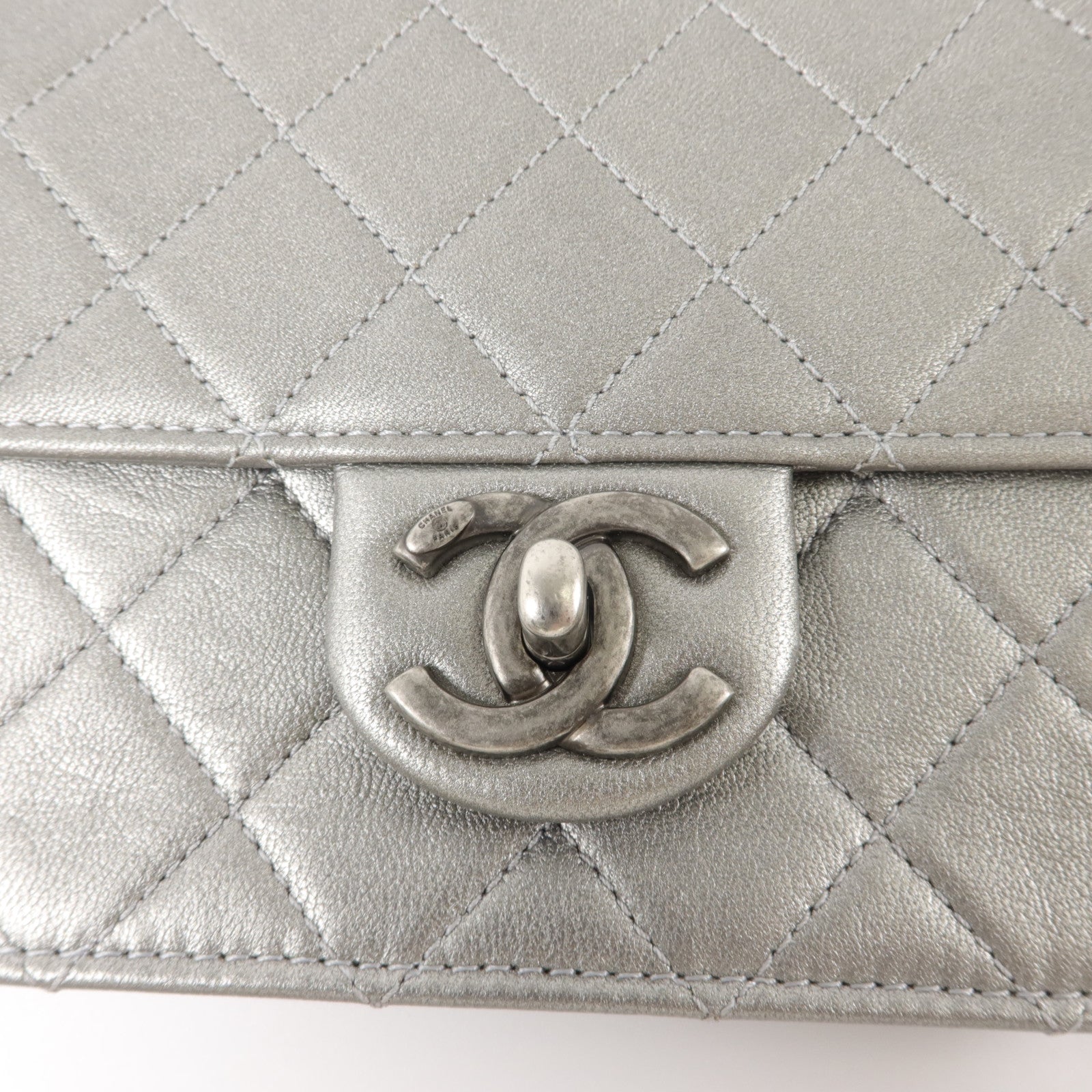 CHANEL 牛皮皮革Matelasse Small Flap Bag鏈帶肩背袋