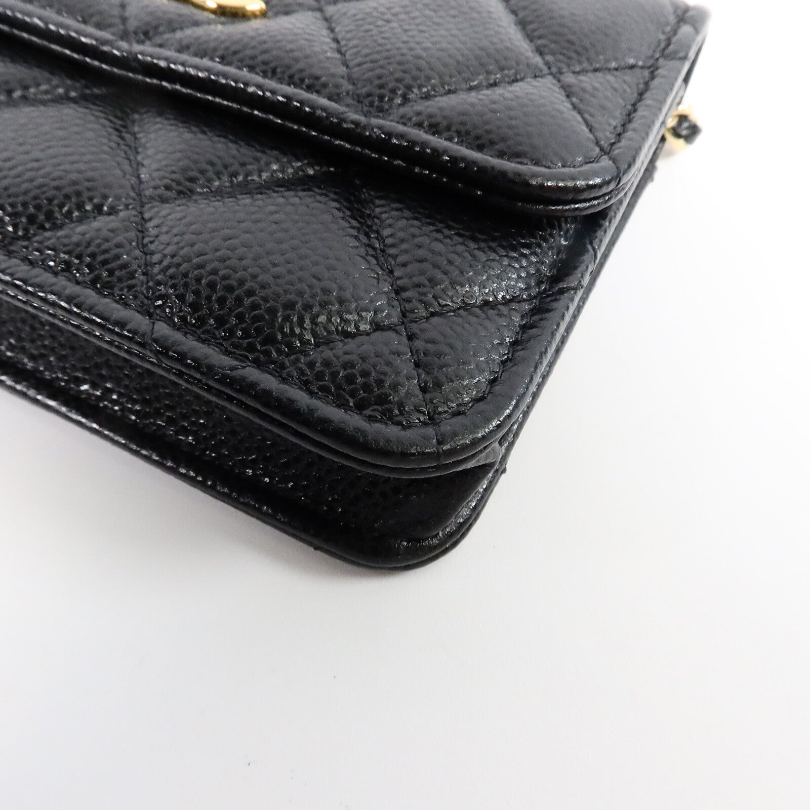 CHANEL 牛皮皮革Mini Walllet On Chain鏈帶肩背袋