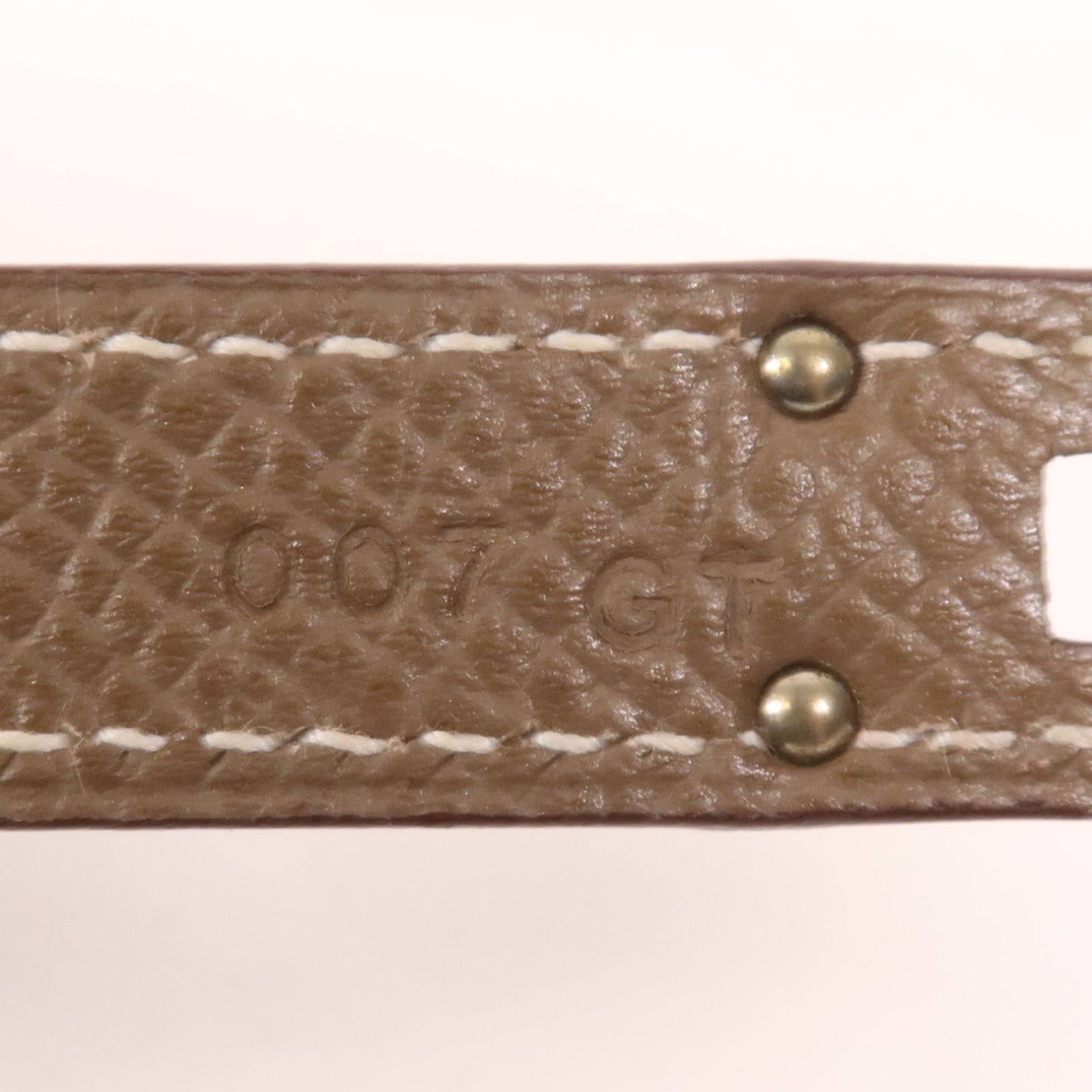 HERMES Epsom皮革Kelly Wallet銀扣長錢包Etoupe