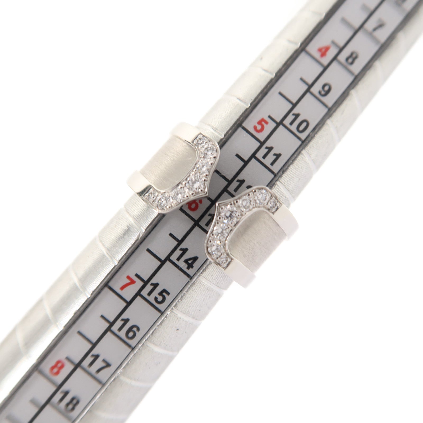 CARTIER 18K白金C2 Diamond Ring戒指US#5.75 #52